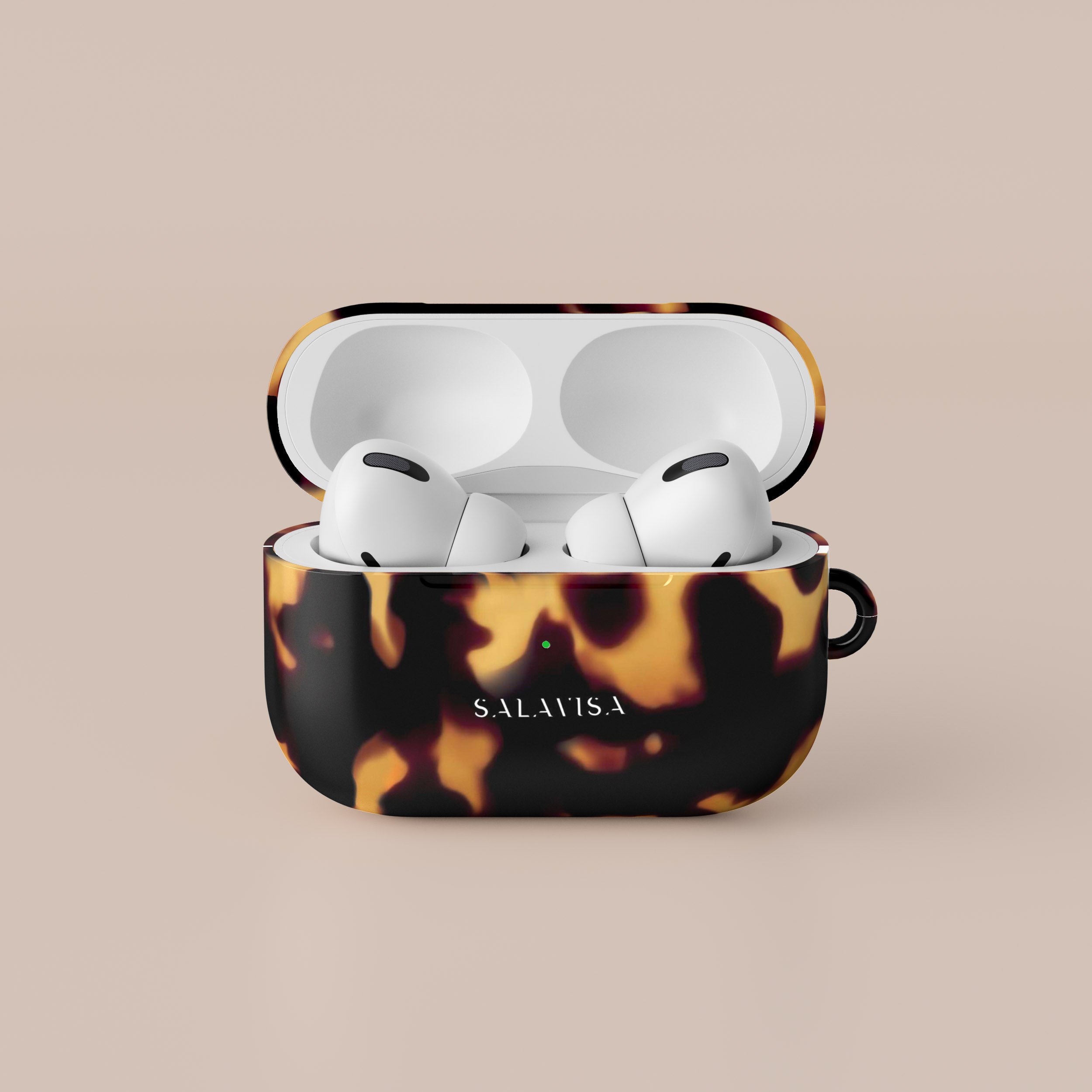 Premium Tortoise Dark AirPods Case - Protective Cover for AirPods 1/2/3 Pro - Stylish Hard Shell with Scratch Resistance - Perfect for Travel, Workout & Daily Use