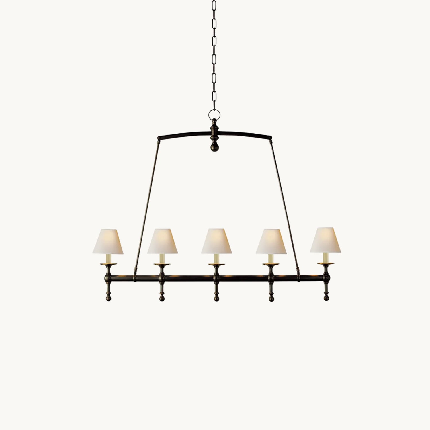 Etoile Linear Chandelier - Modern Crystal Ceiling Light Fixture for Dining Room, Living Room & Bedroom | Elegant LED Lighting for Home Decor