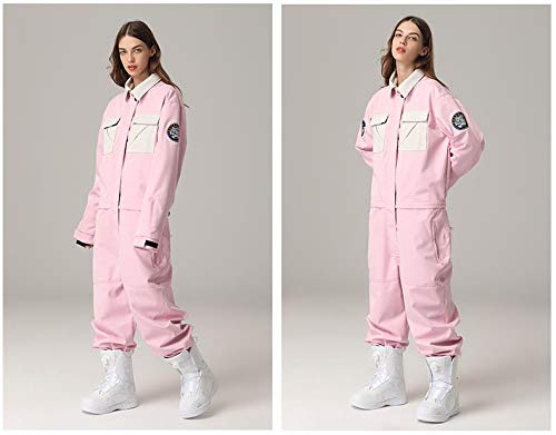 HOTIAN Waterproof Ski Suits for Women & Men - Winter Snow Jumpsuit Coveralls, Warm One-Piece Snowsuits for Skiing, Snowboarding & Outdoor Winter Sports
