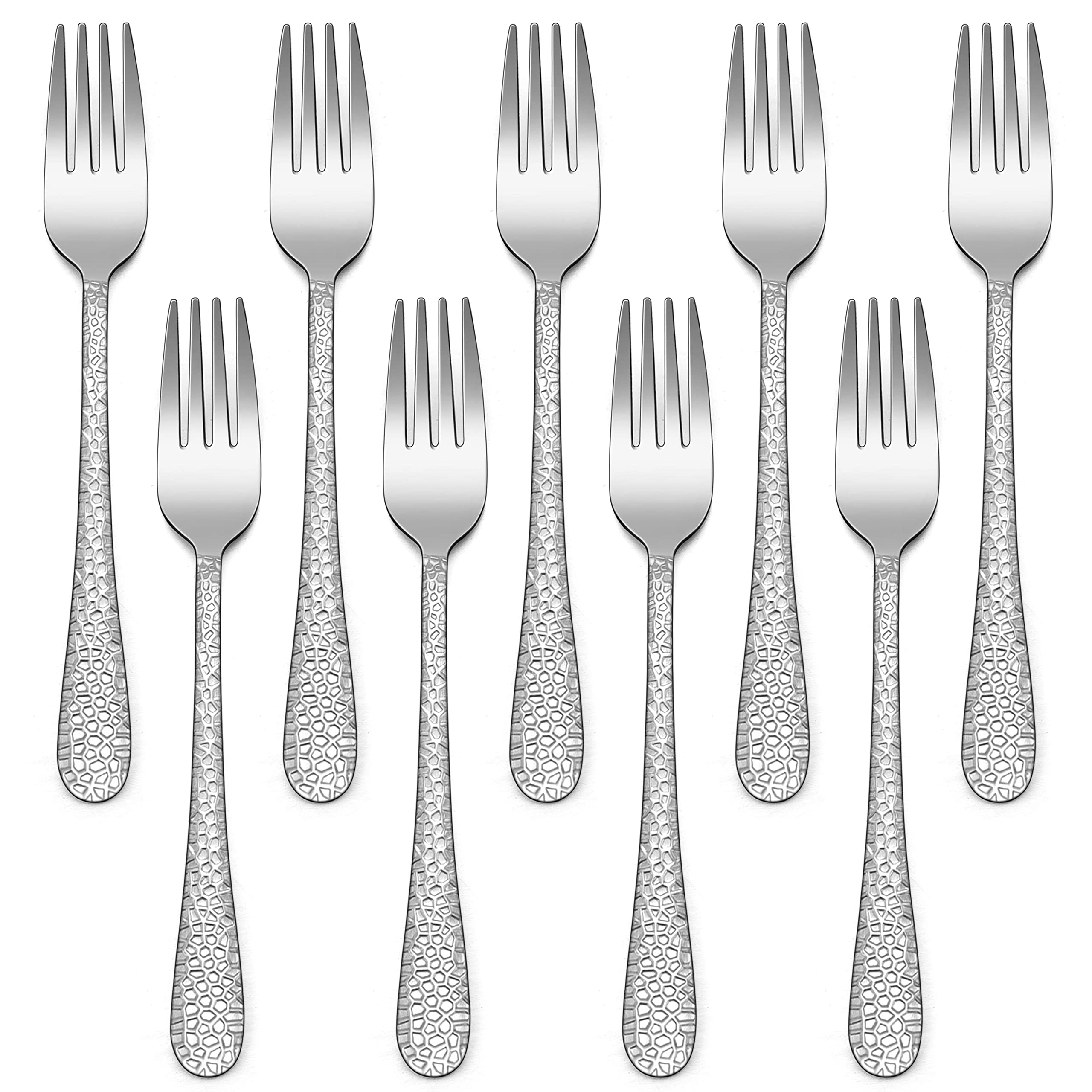 9-Piece Stainless Steel Kids Forks Set - Toddler & Preschooler Utensils for Self Feeding | Safe, Durable & Dishwasher Safe Mini Flatware | Perfect for Home, Kitchen, School & Travel Meals | BPA-Free Healthy Silverware for Babies & Children