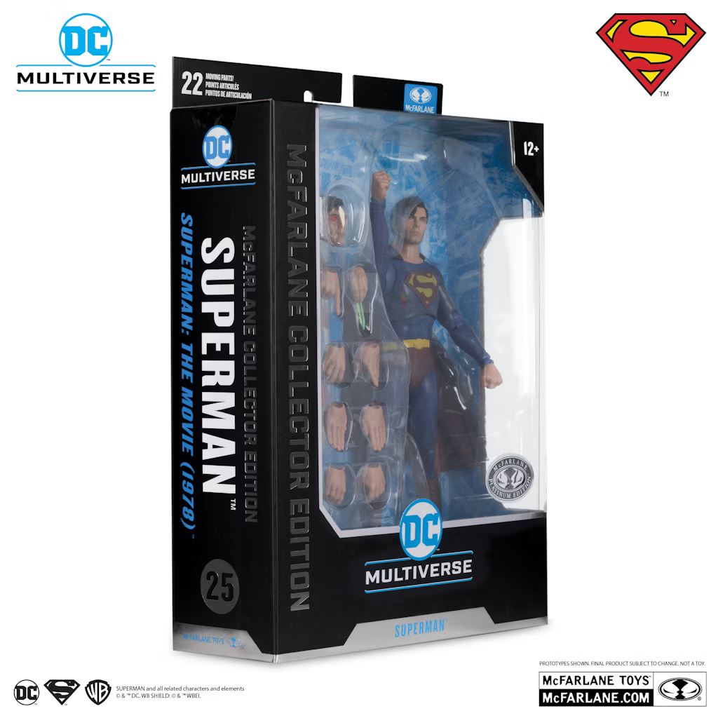 Superman Action Figure - DC Multiverse Collector's Edition (Platinum) | Movie-Inspired Collectible Toy for Display & Play | Perfect for DC Fans, Gift Giving & Home Decor