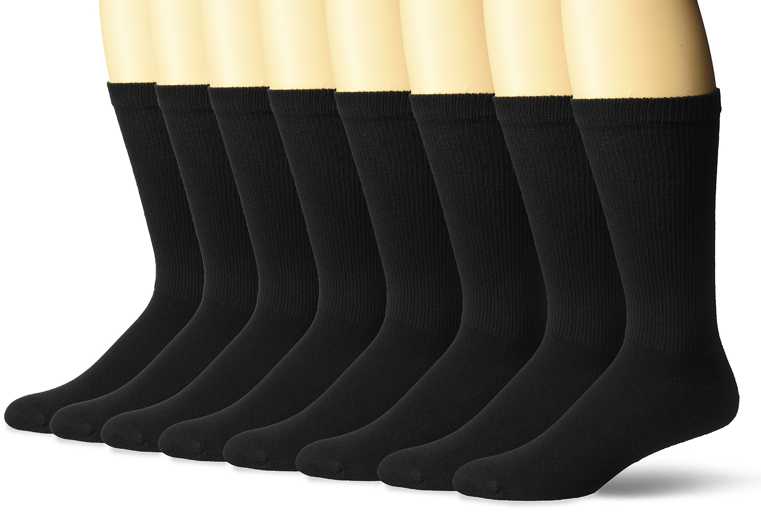 Hanes Men's 10-Pack FreshIQ Big & Tall Crew Socks - Moisture Wicking, Comfort Fit for Work, Sports & Everyday Wear