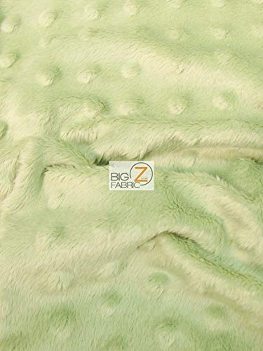 Hug-Z™ Soft Dimple Dot Minky Fabric by The Yard - Premium DIY Baby Blankets, Nursery Decor, Cozy Clothing & Snuggle Material (Mint Green) | Perfect for Sewing Projects, Swaddles, Plush Toys & Home Decor