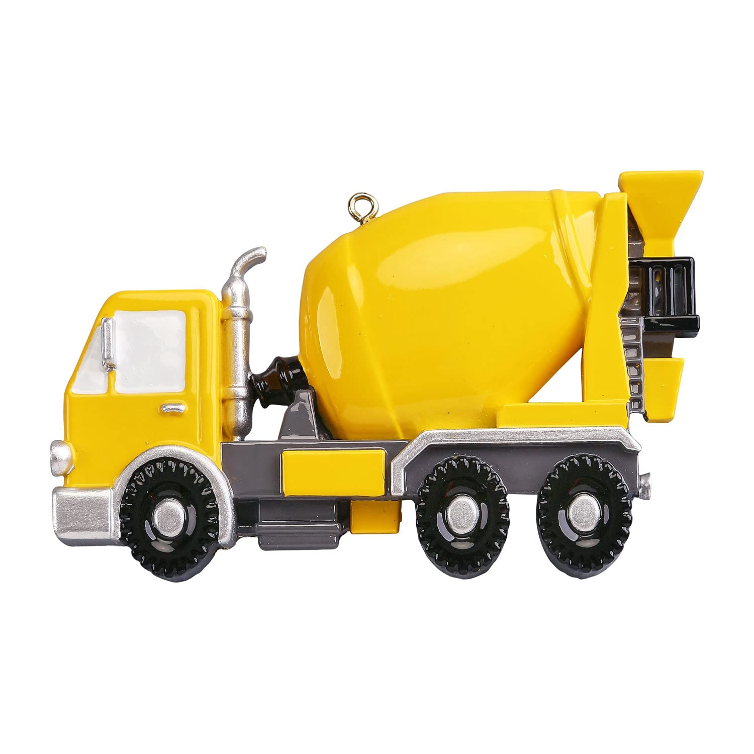 2024 Personalized Christmas Truck Ornaments - Cement Mixer & Construction Vehicle Tree Decorations | Durable Concrete Truck Ornaments for Holiday Decor, Gift Giving & Festive Home Decoration