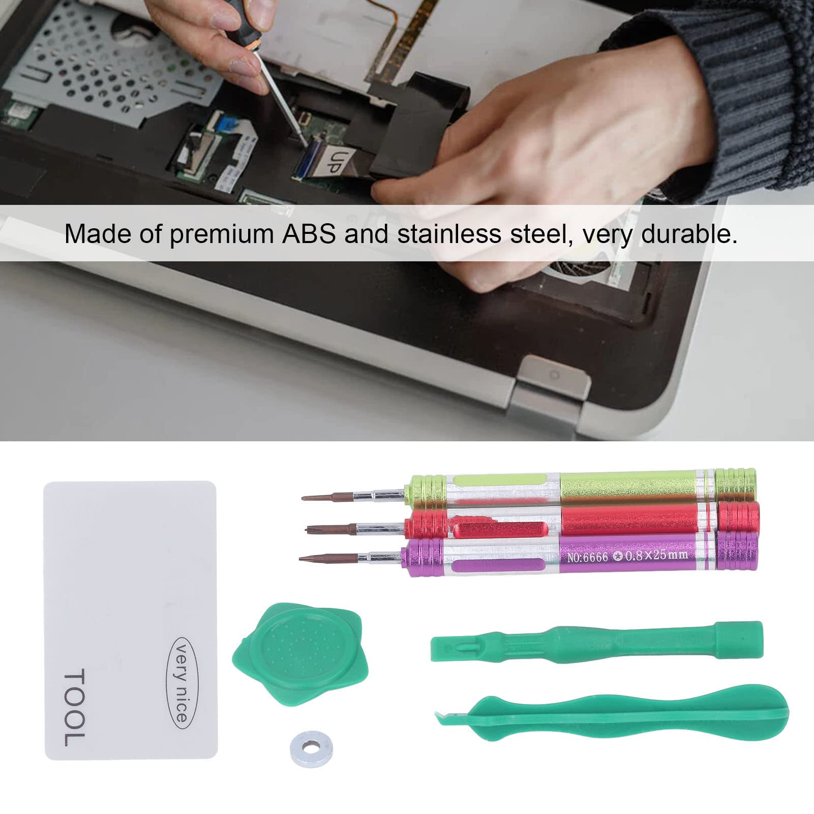ABS Stainless Steel Mainboard Repair Tool Kit - Professional Electronics Screwdriver Set for PC, Laptop & Smartphone Device Repair | Perfect for Technicians & DIY Enthusiasts