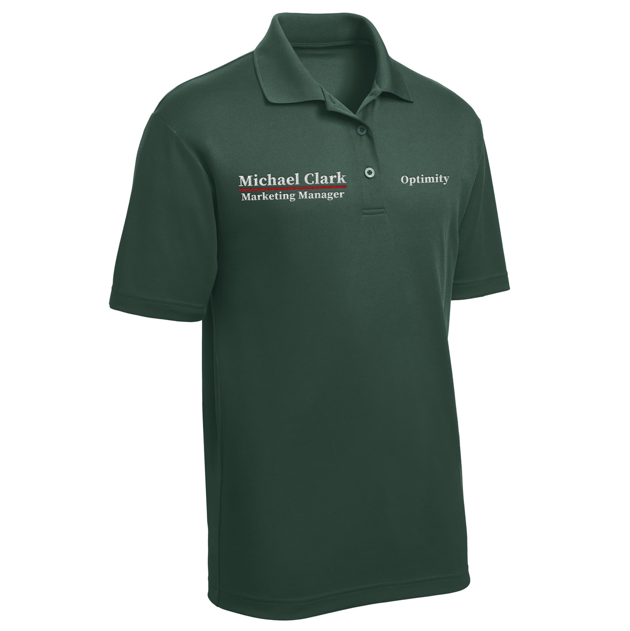 Custom Embroidered Men's Polo Shirt - Personalized Short Sleeve Golf Shirt with Name/Text - Perfect for Golf, Business Casual & Summer Outings