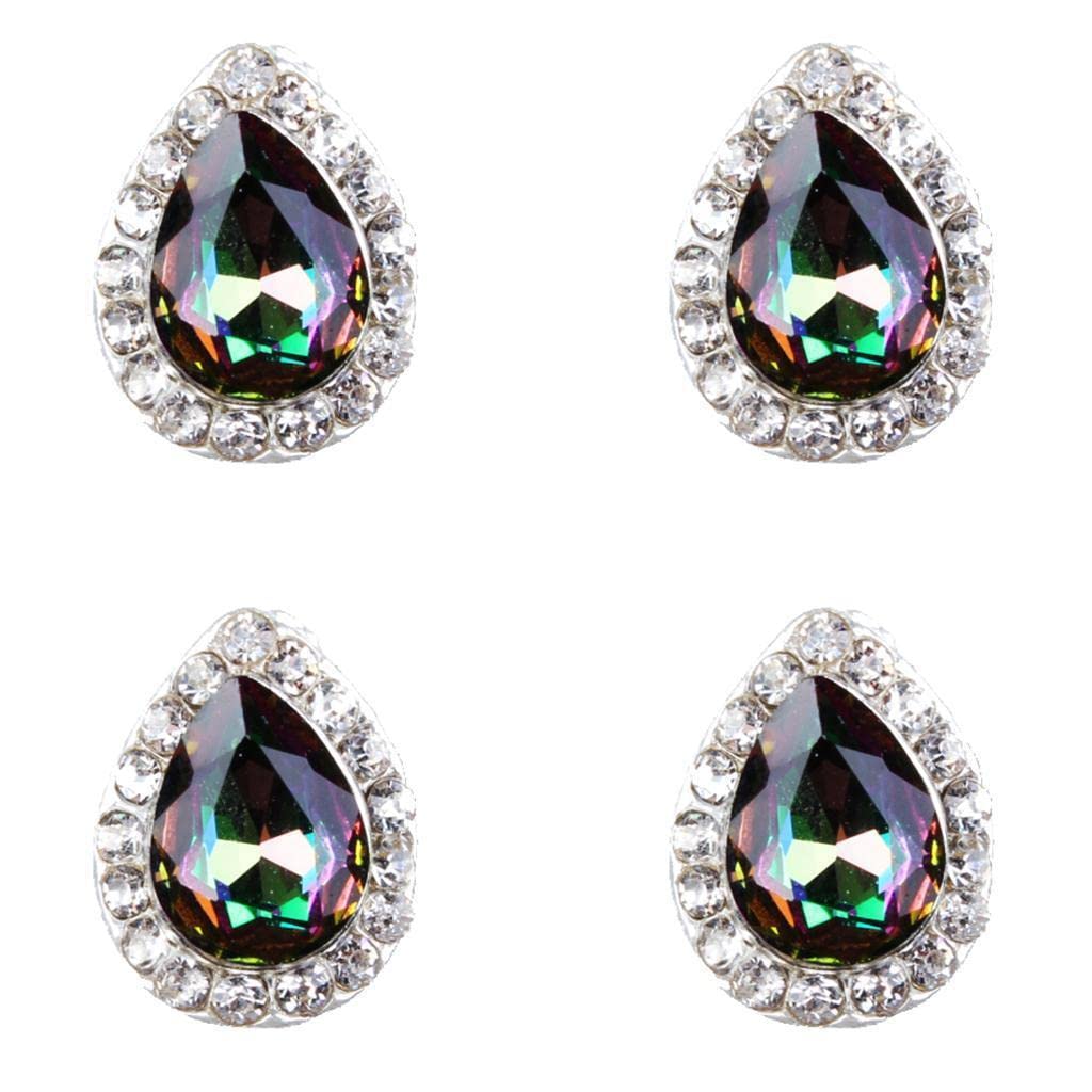 MYADDICTION 10pcs Crystal Rhinestone 3D Nail Art Charms - DIY Salon Manicure Decorations, Glitters for Nails | Perfect for Bridal, Party, Acrylic & Gel Nail Designs | Nail Care Accessories for Women