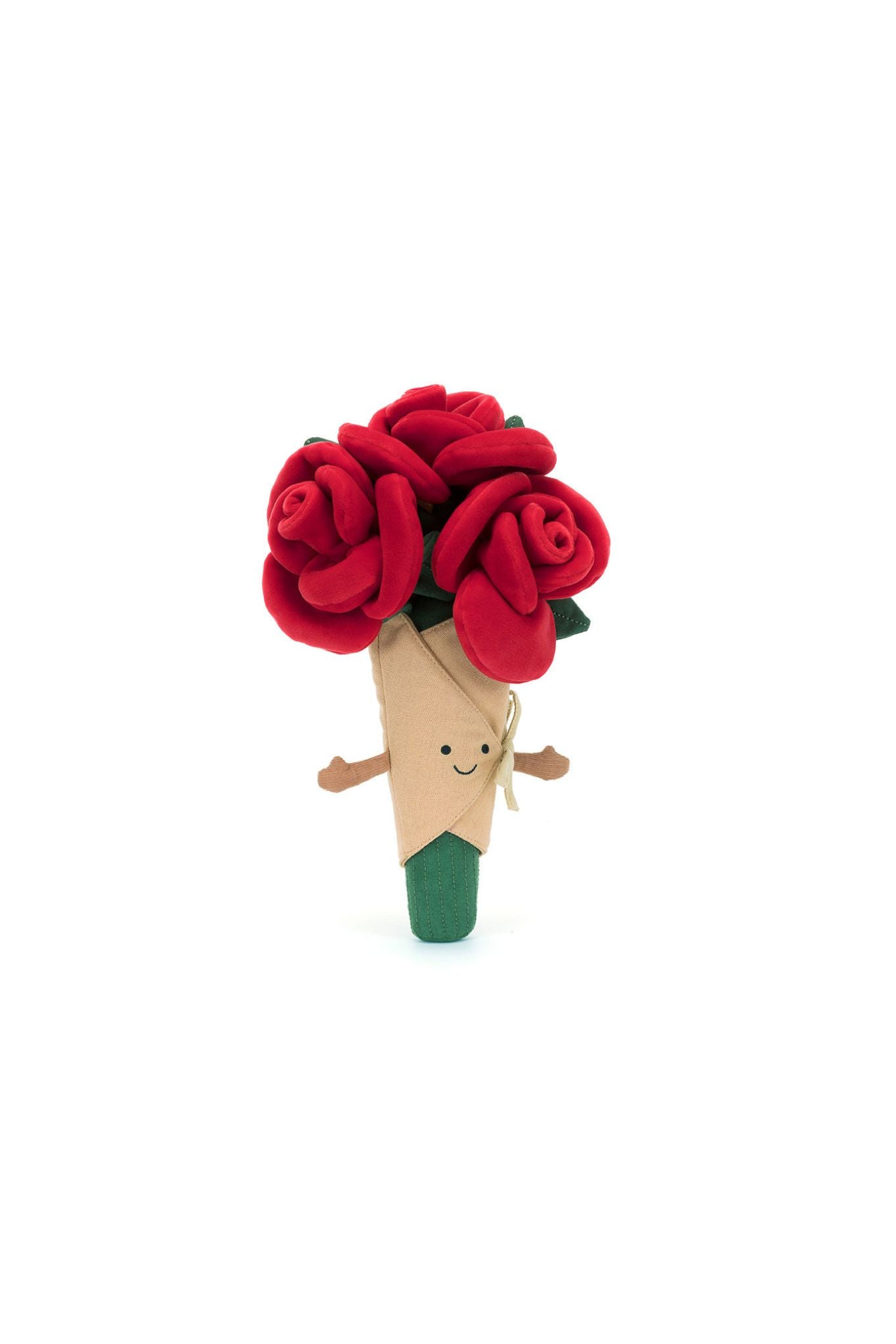 Jellycat Amuseables Rose Bouquet - Soft & Cuddly Stuffed Flower Plush Toy for Kids, Valentine's Gift, Home Decor, Nursery Accent