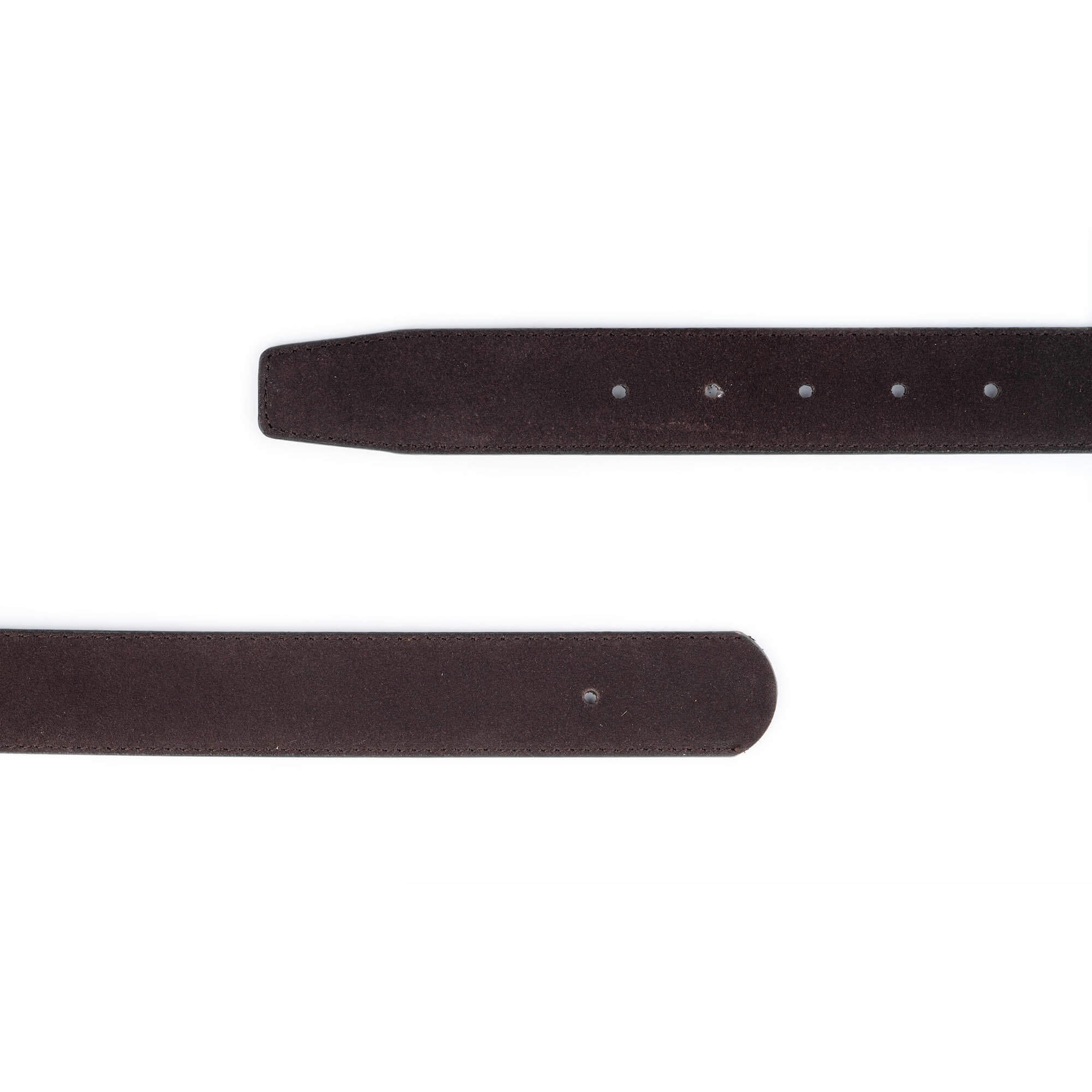 Dark Brown Suede Replacement Belt Strap for Dunhill Buckles 35mm | Premium Leather Accessory for Men's Fashion & Business Attire