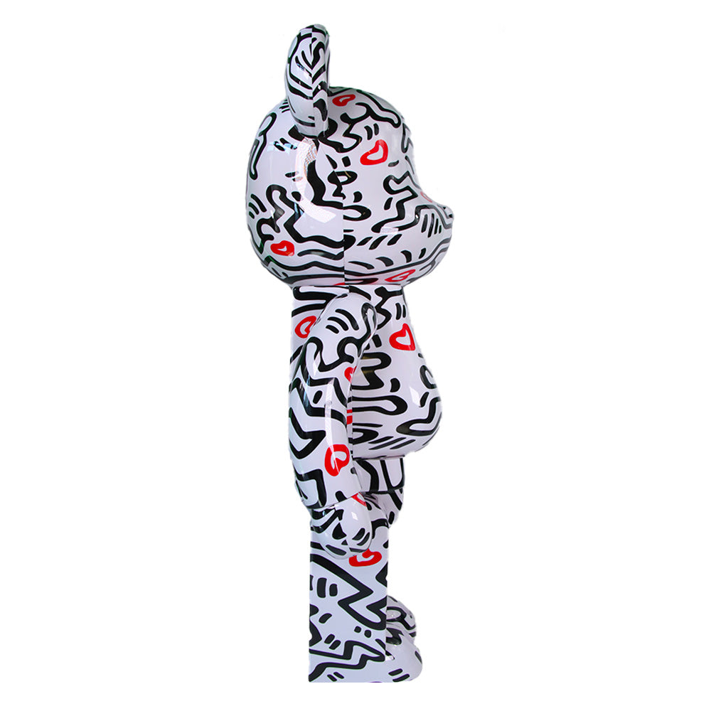 Bearbrick Keith Haring V8 Collectible Art Toy - 1000% Size Limited Edition for Display & Home Decor - Perfect for Art Collectors & Pop Culture Enthusiasts