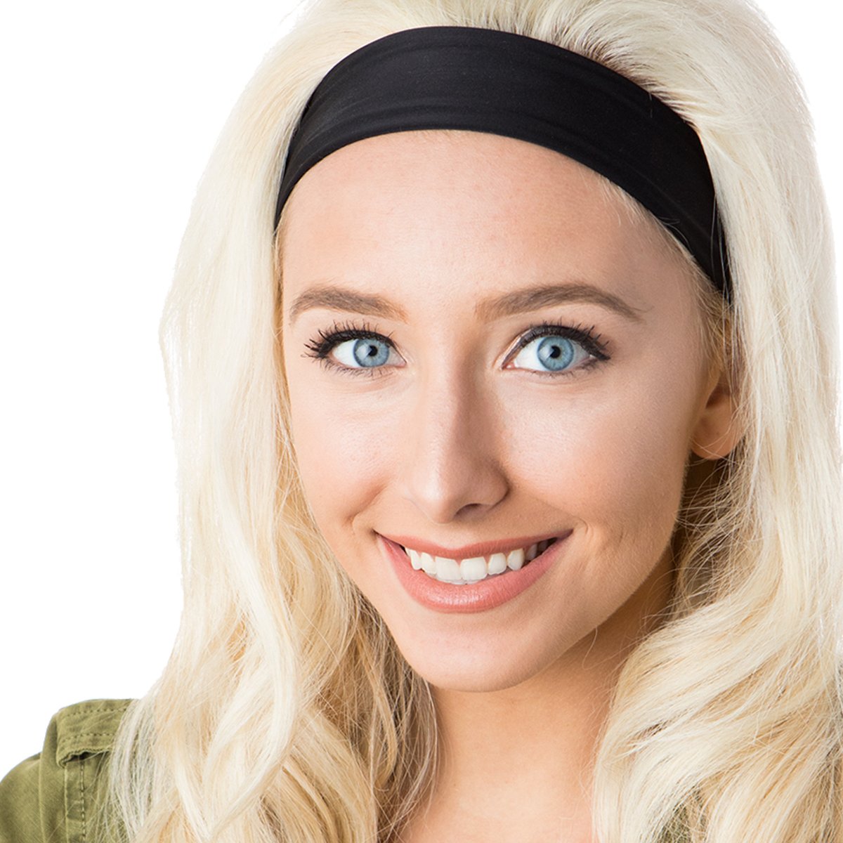 Hipsy Adjustable Stretchy Xflex Wide Headbands for Women, Girls & Teens - Soft Comfortable Hair Accessories for Workouts, Yoga, Running & Everyday Style