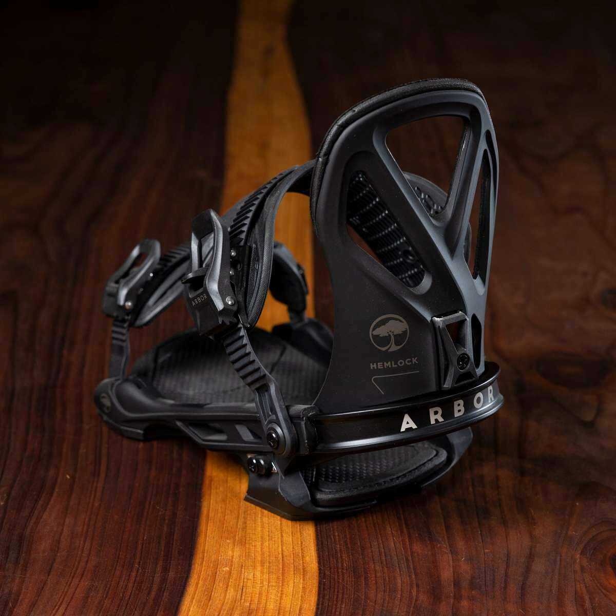**Arbor Hemlock Snowboard Bindings 2023 – Premium Snowboard Bindings for All-Mountain Riding – Perfect for Freestyle & Powder Adventures**    *(Use Case: Ideal for snowboarders seeking responsive control and comfort on groomed trails, backcountry powder, or park sessions.)*