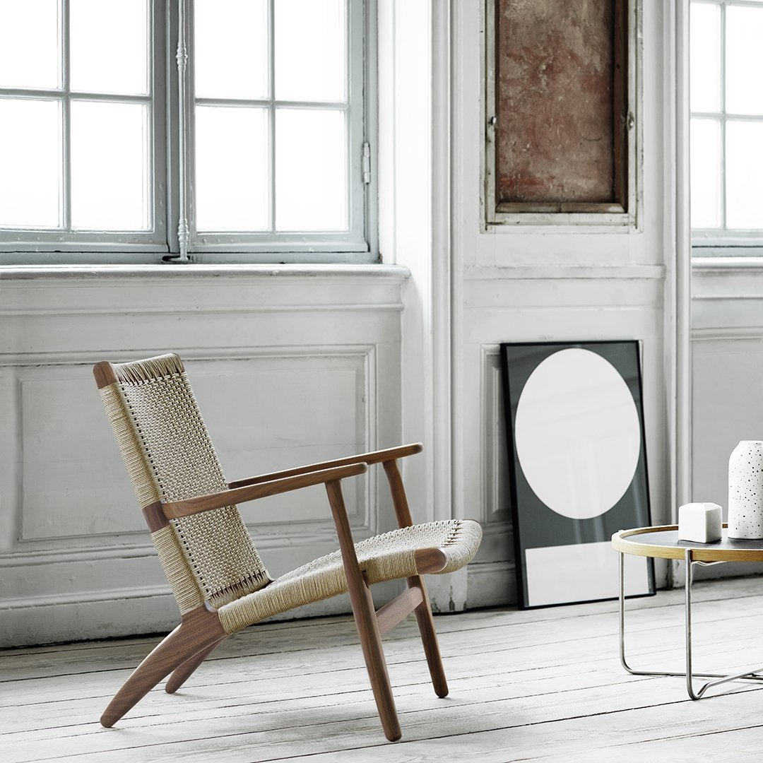 Hans Wegner CH25 Easy Chair - Mid-Century Modern Lounge Chair for Living Room, Office & Reading Nook - Premium Teak Wood & Paper Cord Design