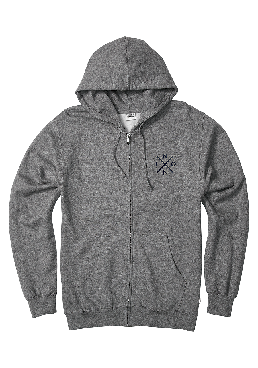 Spot Full Zip Hoodie for Men & Women - Dark Heather Gray Pullover Sweatshirt | Casual Wear, Gym, Outdoor Activities