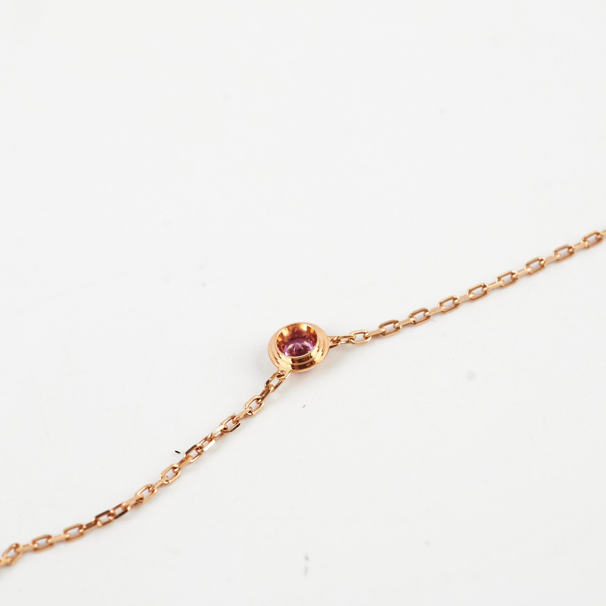 Cartier D'amour Necklace with Pink Sapphire - Elegant Jewelry Gift for Women, Anniversary & Special Occasions