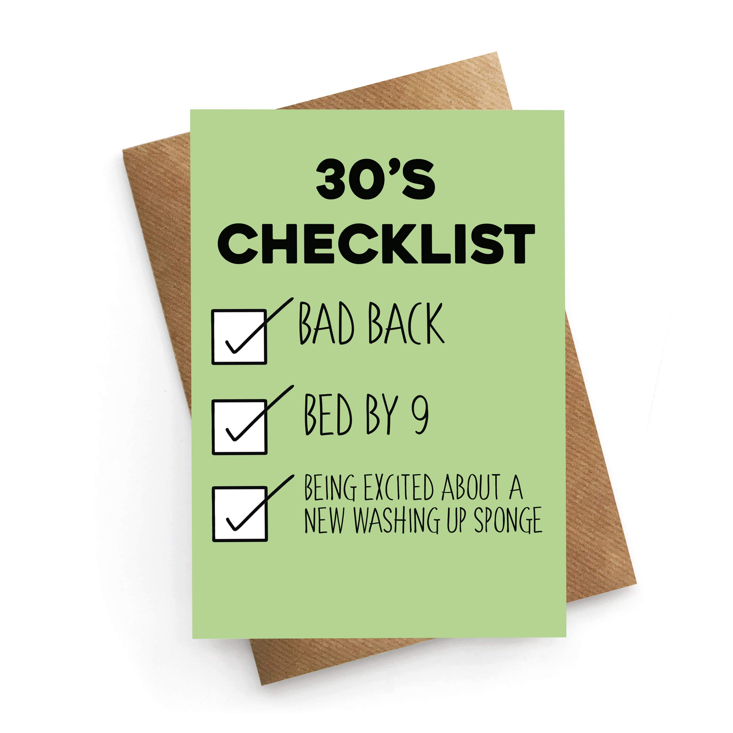Funny 30th Birthday Card for Men - Perfect 30th Gift for Parties & Celebrations