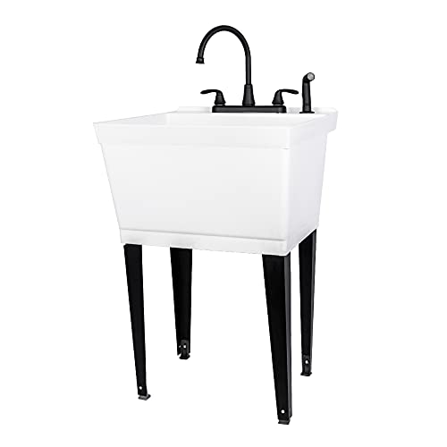 White Tub, Black Faucet