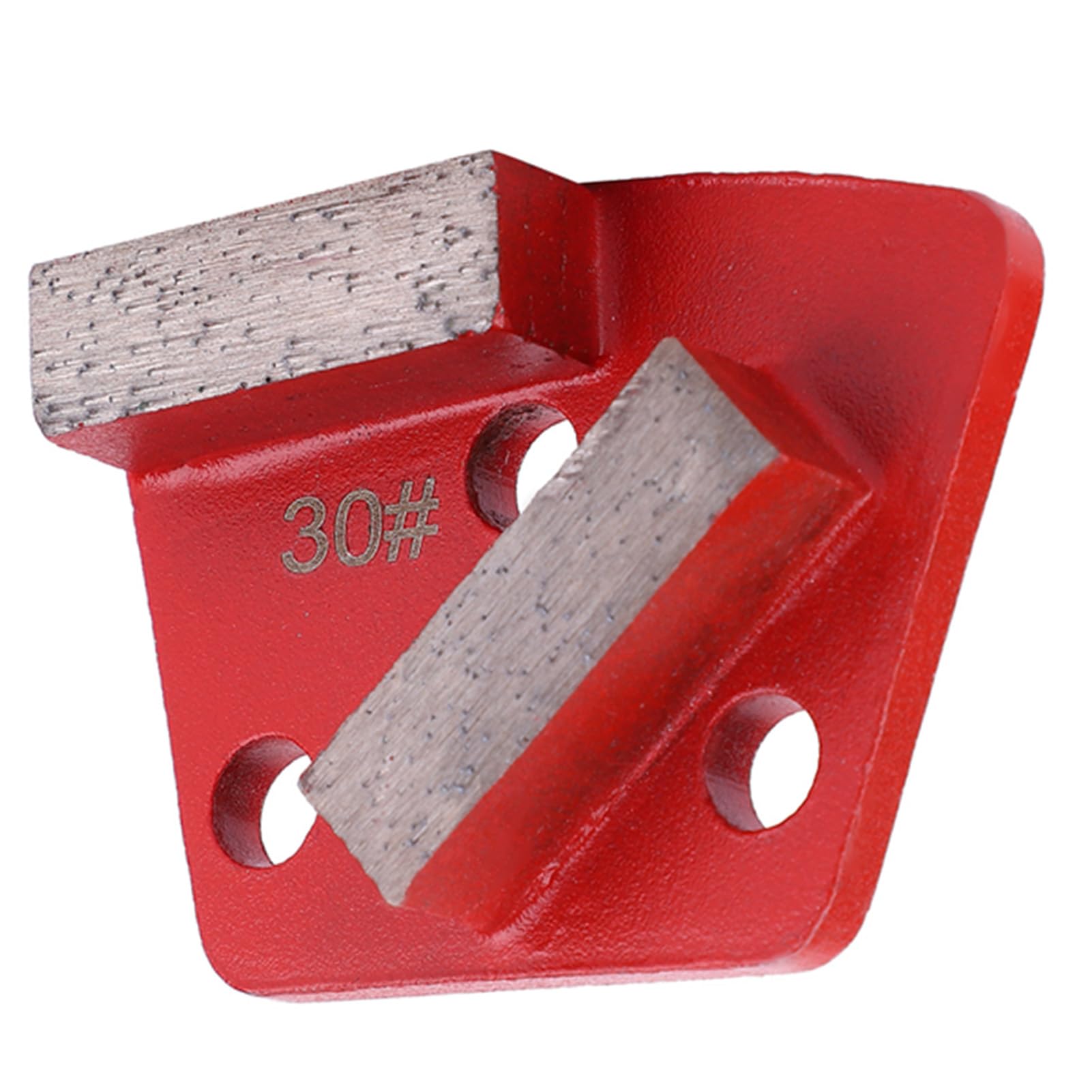 9PCS Trapezoid Diamond Grinding Pads for Concrete Floors - #30 Grit Aggressive Cutting Discs with Metal Scraper - Perfect for Paint Removal, Floor Leveling & Surface Preparation (Ideal for Grinders on Concrete, Epoxy & Terrazzo)