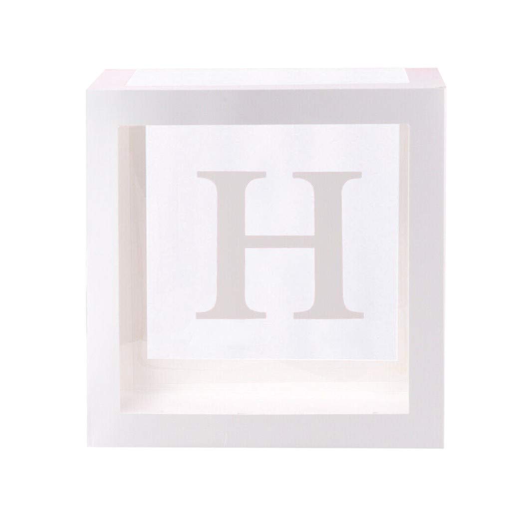 QQtangYA Transparent Birthday Party Decoration Boxes - Baby Shower, Kid's Gift, Photo Storage & Home Organizer (One Size) - Perfect for Parties, Baby Showers & Home Organization