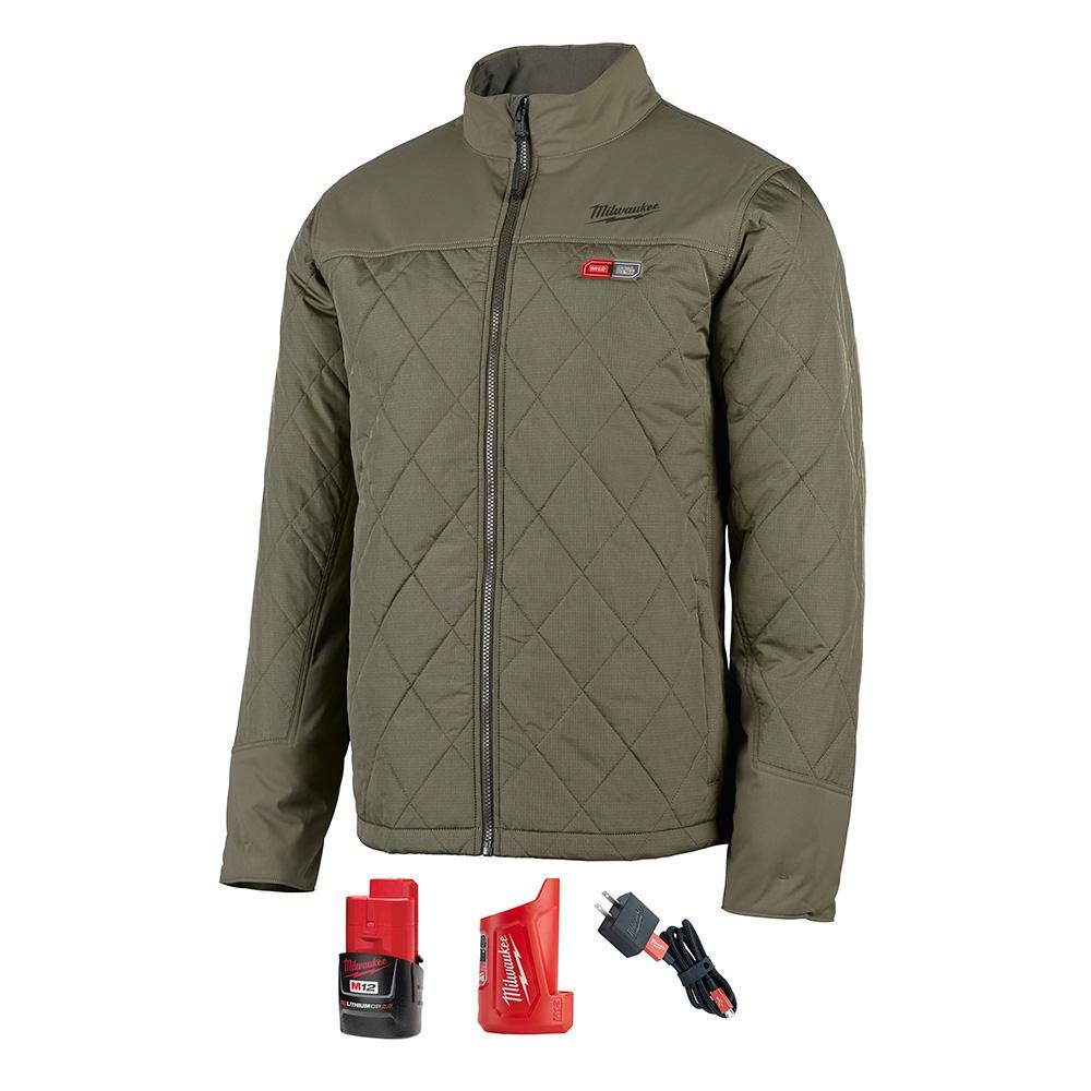 Milwaukee M12 Heated Axis Jacket Kit - Battery-Powered Heated Jacket for Men & Women - Stay Warm in Cold Weather for Outdoor Work, Hunting & Winter Sports