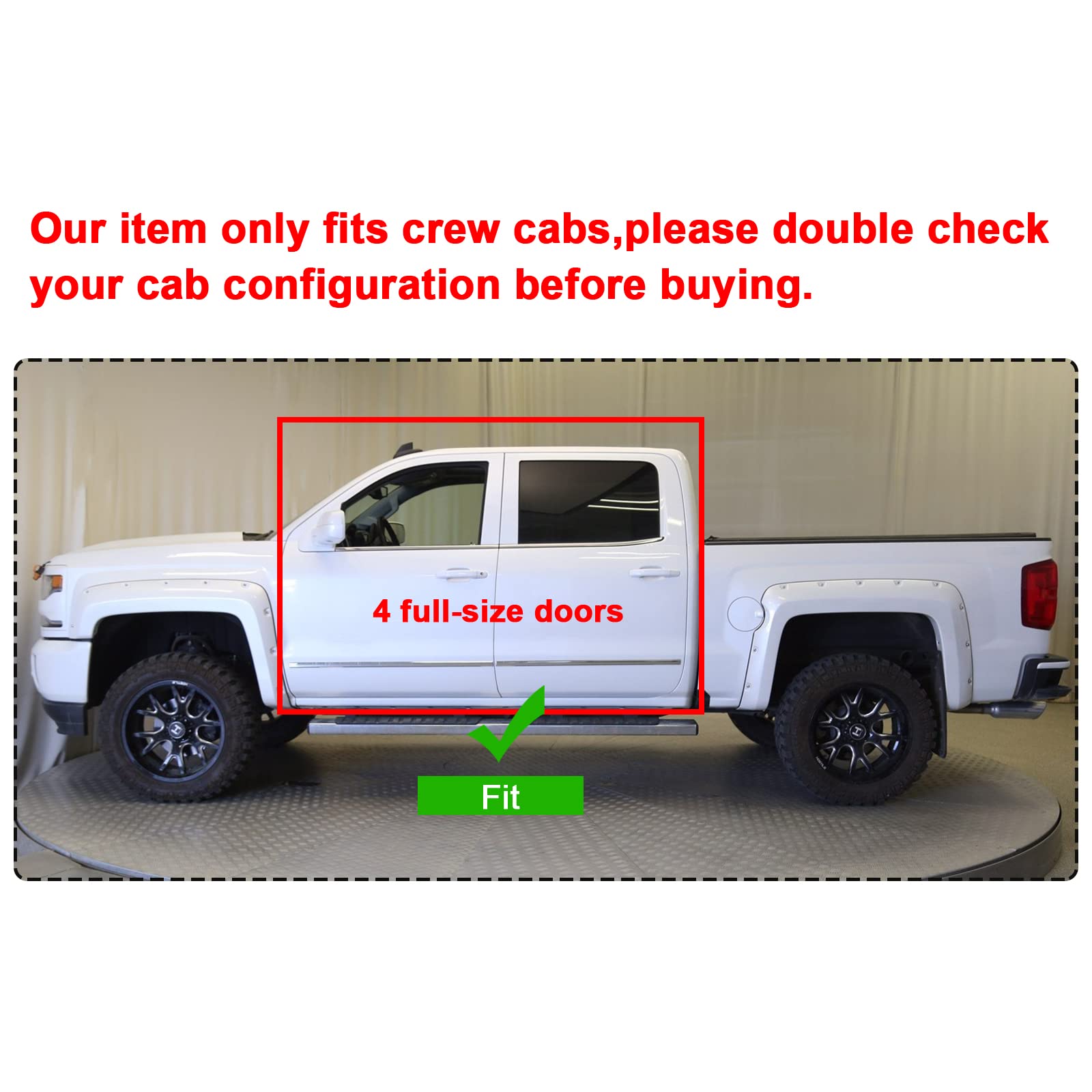 ECOTRIC Under Seat Storage Box Compatible with 2007-2019 Chevy Silverado & GMC Sierra 1500/2500HD/3500HD Crew Cab - Replacement for OEM Part #23183674 - Perfect for Organizing Tools, Emergency Kits, and Truck Accessories