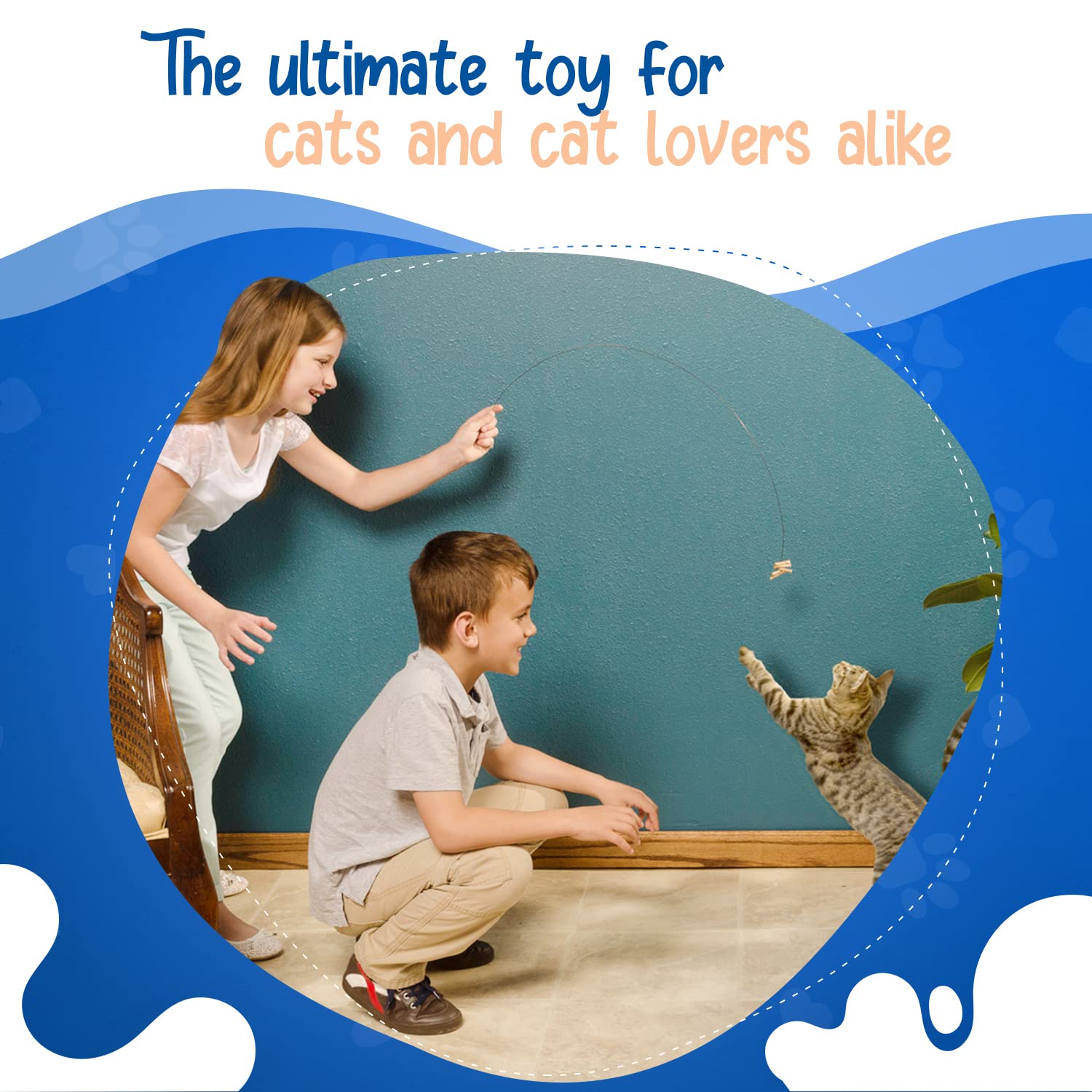 Interactive Cat Toy - Cat Dancer 101 for Play & Exercise | Brown Color | Indoor Fun for Active Kitties & Cats