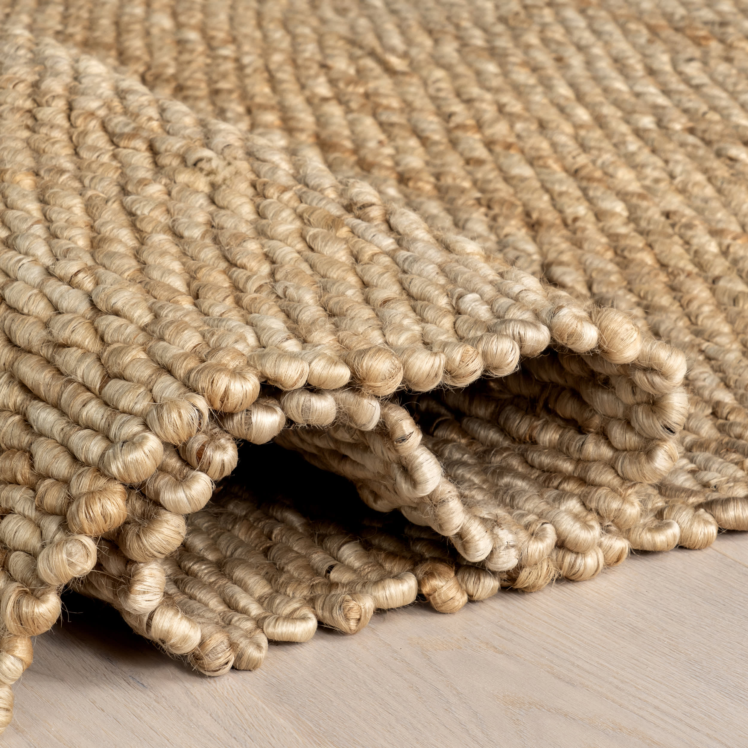 Handwoven Jute Area Rug - Natural Fiber Floor Mat for Living Room, Bedroom & Boho Decor | Eco-Friendly Home Accent for Farmhouse, Coastal & Scandinavian Style