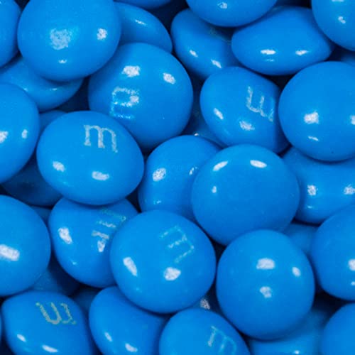 500pcs Blue M&M's Milk Chocolate Candies - Bulk 1lb Bag for Candy Buffet, Party Favors, Baking Decorations & Holiday Treats