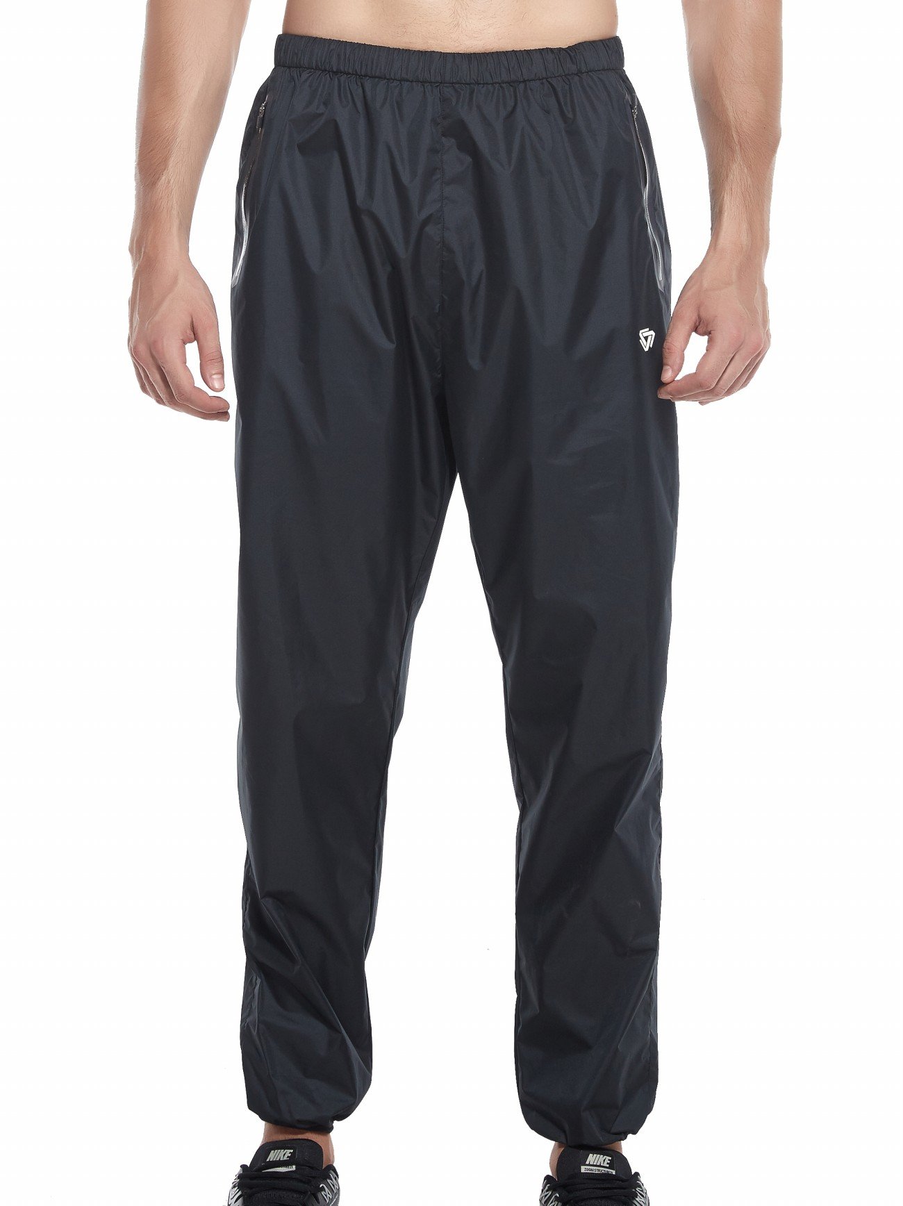 Men's Sauna Suit for Weight Loss & Fitness - Zippered Sweat Hoodie & Pants Set for Outdoor Sports, Running, Gym Workouts - Thermal Long Sleeve Jacket for Detox & Sweat Training