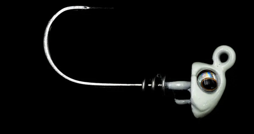 NLBN No Live Bait Needed Hot Heads Screw Lock Jig Heads for 3 Paddle Tails - Saltwater & Freshwater Fishing Lures for Bass, Trout, and Walleye - Perfect for Kayak, Shore, and Boat Fishing
