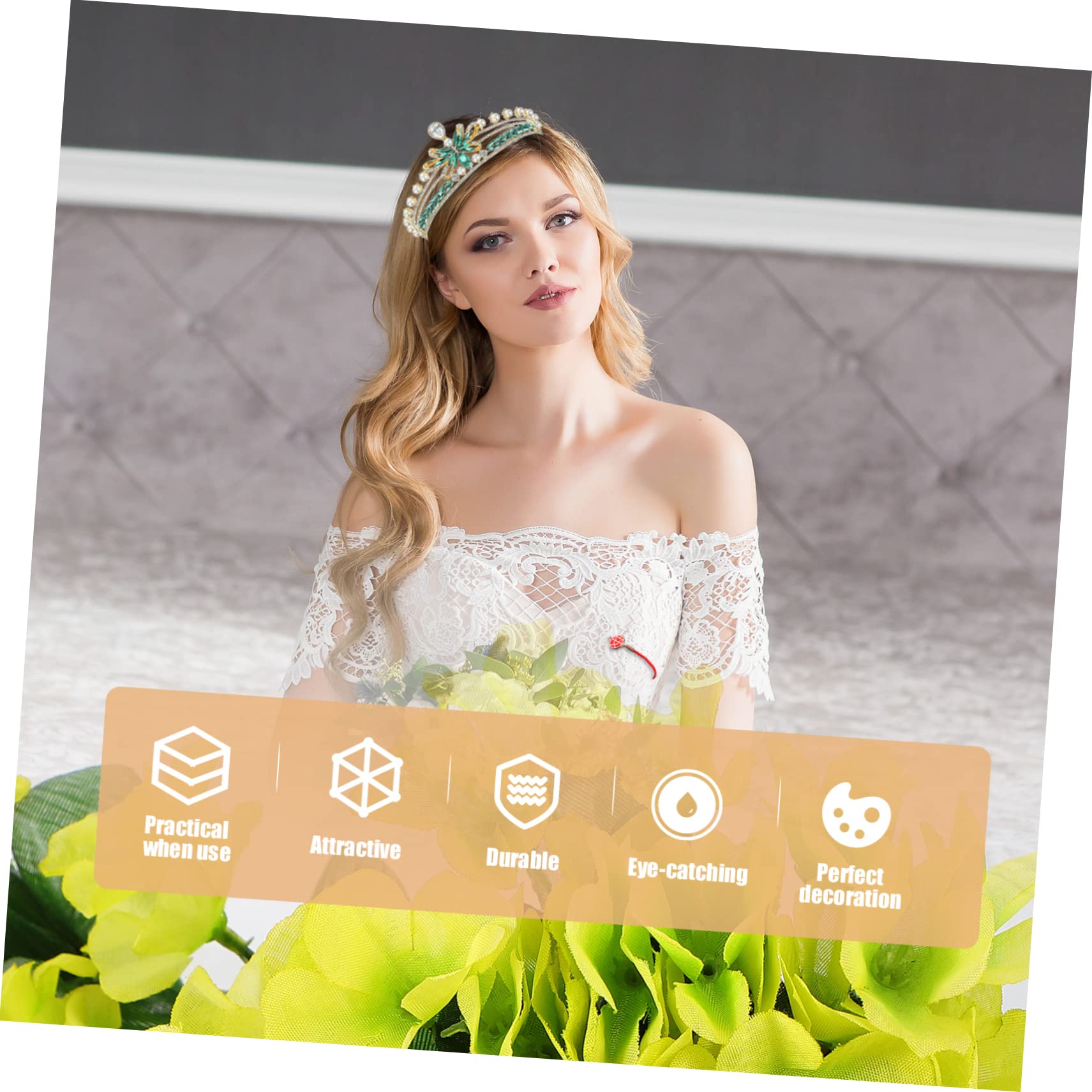 Sparkling Rhinestone Crown for Women | Elegant Bridal Hair Accessories | Crystal & Pearl Wedding Headband | Perfect for Brides, Prom, Pageants & Special Occasions