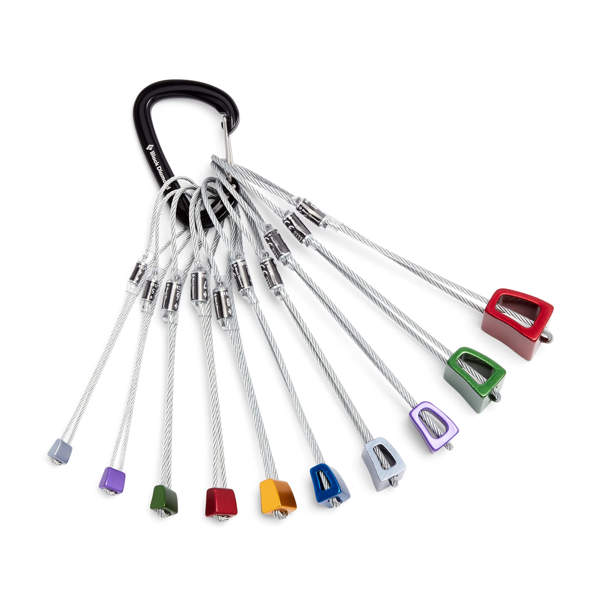 Black Diamond Equipment Stopper Set #4-13 - Rock Climbing Protection Gear for Trad Climbing, Crack Climbing & Outdoor Adventures