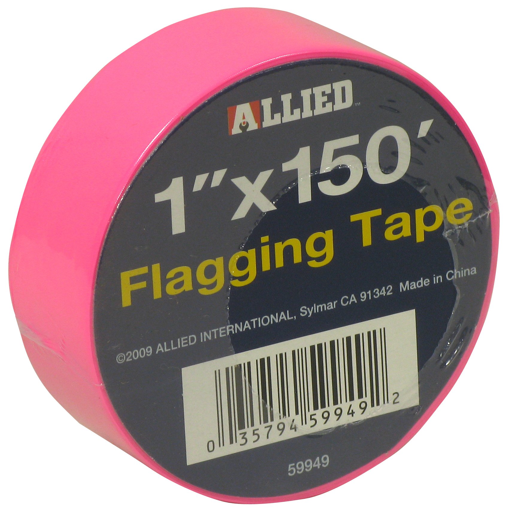 Allied Tools 150-Foot Pink Flagging Tape - High Visibility Marking Tape for Surveying, Construction & Landscaping | Durable & Weather-Resistant