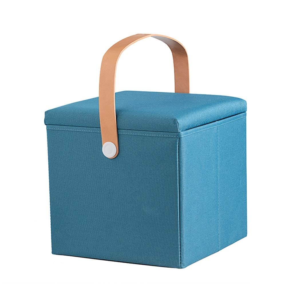 Foldable Ottoman Storage Bench - Multifunctional Footrest, Shoe Changing Stool & Toy Box with Oxford Fabric | Space-Saving Design in Multiple Colors (#1) | Perfect for Living Room, Bedroom & Nursery Organization