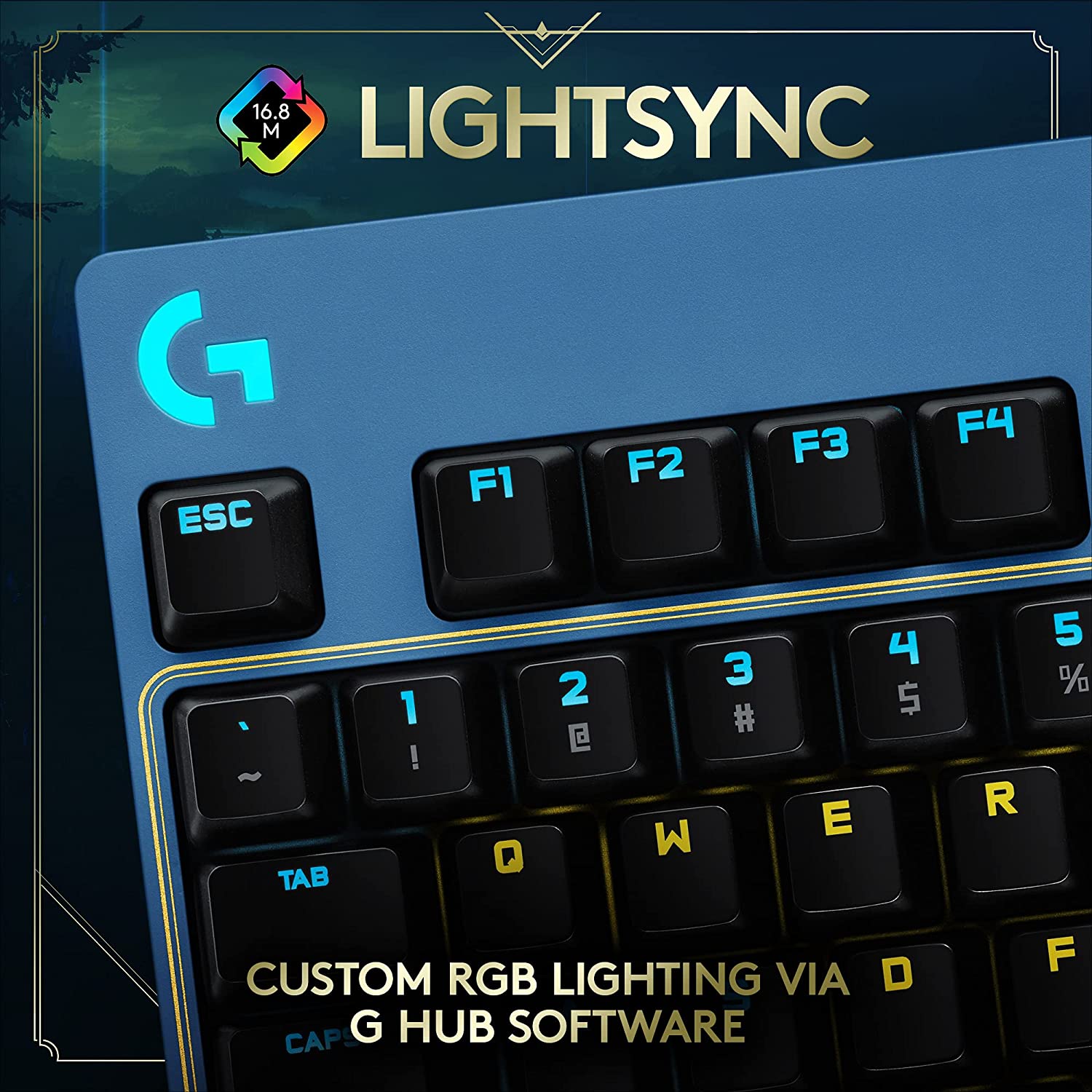 Logitech G PRO Mechanical Gaming Keyboard - Tenkeyless, RGB Backlit, Tactile Switches for Esports & Competitive Gaming - Perfect for PC, PS5, Xbox Series X Gaming Setup