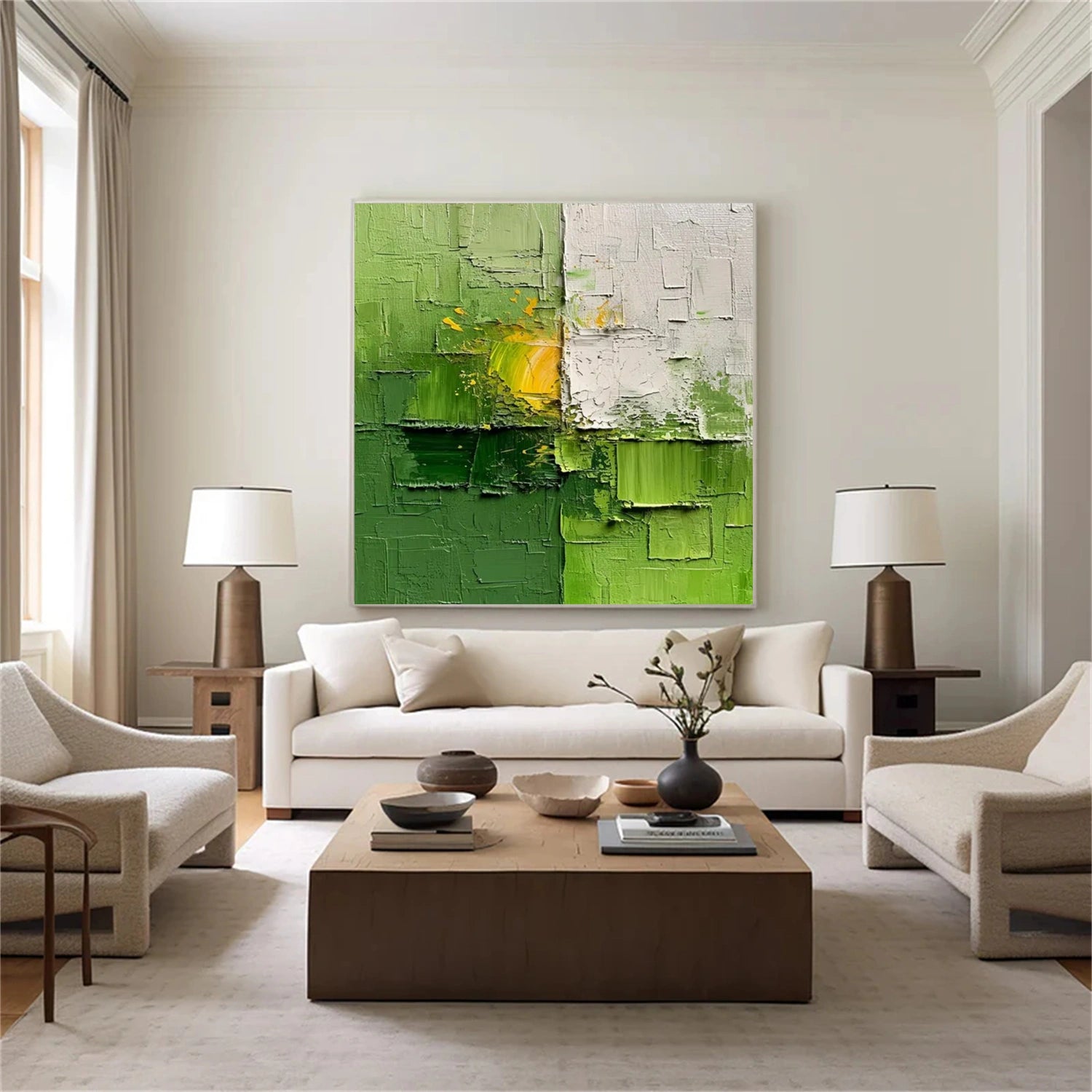 Abstract Painting #AB 425 - Modern Wall Art for Living Room, Bedroom & Office Decor - Handmade Canvas Artwork for Home & Commercial Spaces