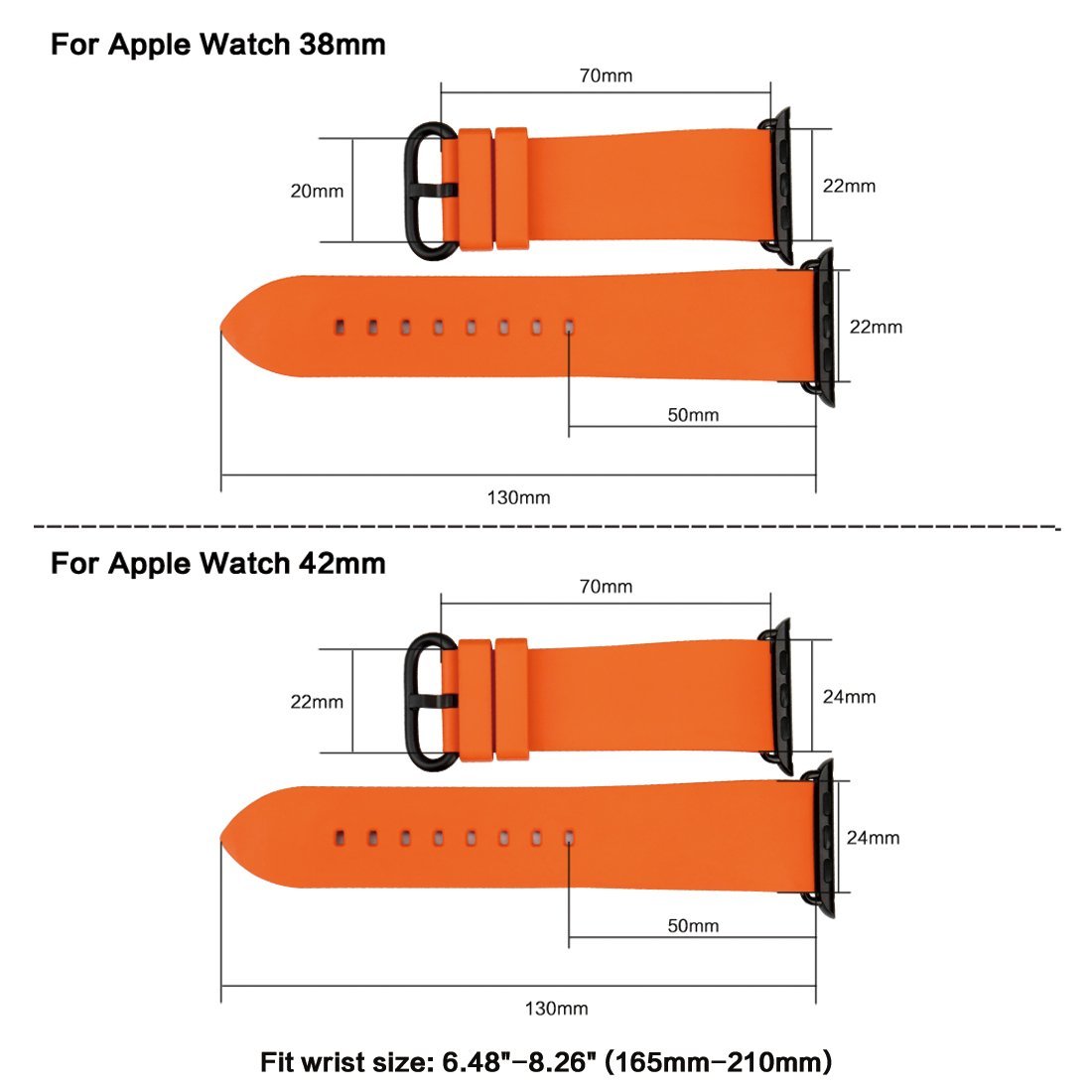 Premium MAIKES Rubber Sport Band Replacement for Apple Watch 38mm 40mm 42mm 44mm 45mm 49mm - Compatible with iWatch Series 1/2/3/4/5/6/7/8 - Durable Soft Strap for Men & Women - Perfect for Workouts, Running & Daily Wear