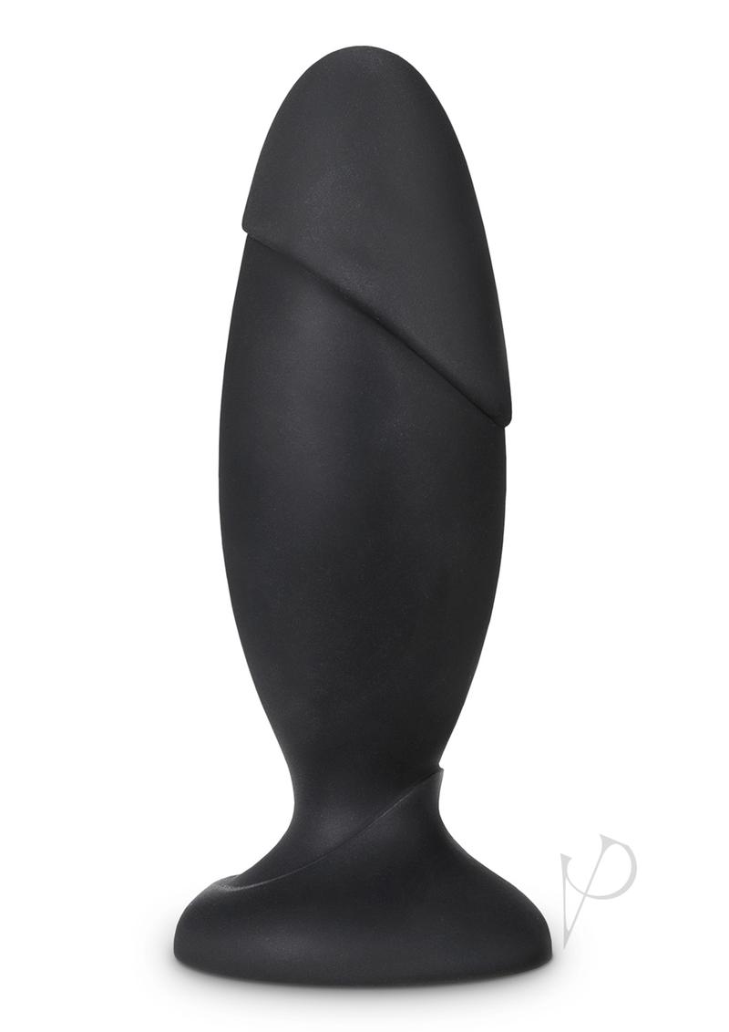 Anal Adventures Platinum Silicone Rocket Plug - Black - Premium Butt Plug for Anal Play, Comfortable & Body-Safe - Perfect for Beginners & Advanced Users in Bedroom or BDSM Scenes