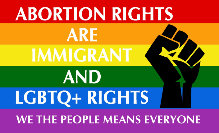 Rainbow Flag for Abortion Rights 3x5 Feet - ROUGH TEX® 68D Nylon - Durable Pride Flag for Protests, LGBTQ+ Events & Home Decoration