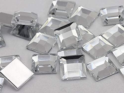 6mm Crystal LQ01 Square Self-Adhesive Acrylic Rhinestones - 250PCS (5 Sheets) - Plastic Face Gems & Body Jewels for DIY Cards, Invitations, Crafts, Nail Art, Scrapbooking & Costume Design - Bling Stickers for Party Decorations & Fashion Accessories