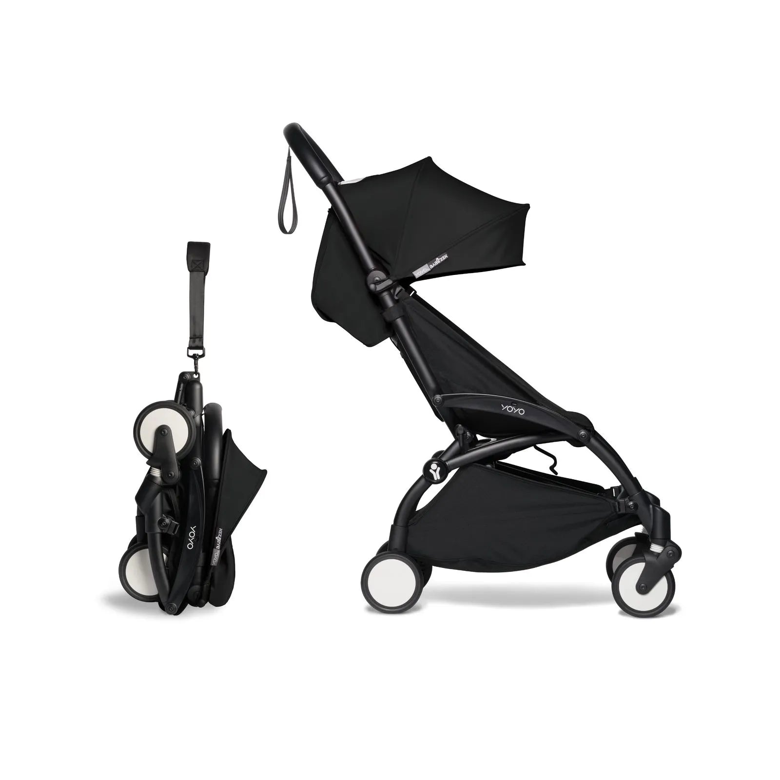 YOYO2 Lightweight Baby Stroller - Compact Foldable Travel Stroller for Toddlers & Infants - Perfect for Air Travel, Shopping & City Walks - Black