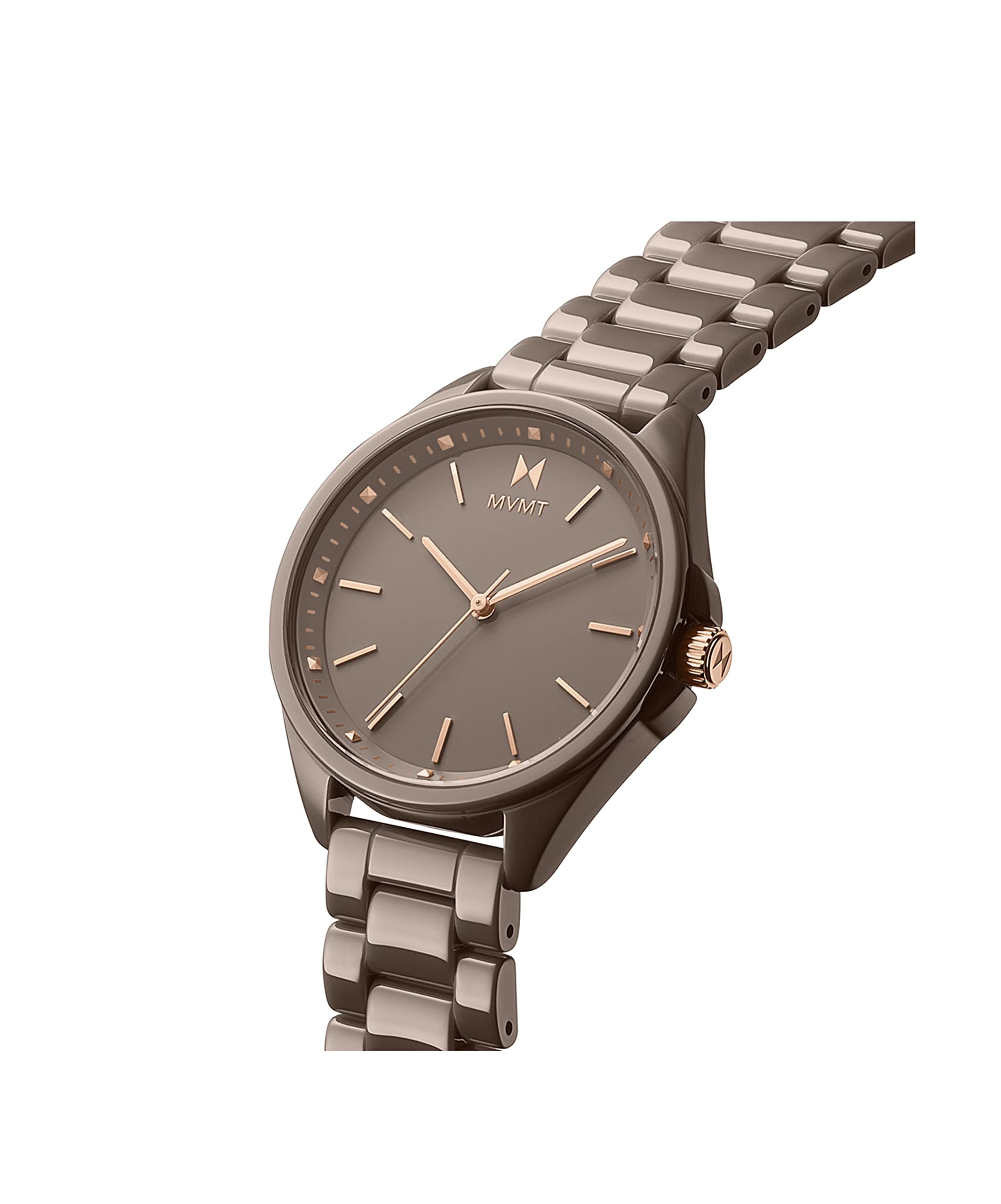 MVMT Women's Coronada Collection Analog Quartz Watch - Ceramic, Leather & Stainless Steel Bracelet Options | Elegant Dress Watch for Office, Date Night & Special Occasions