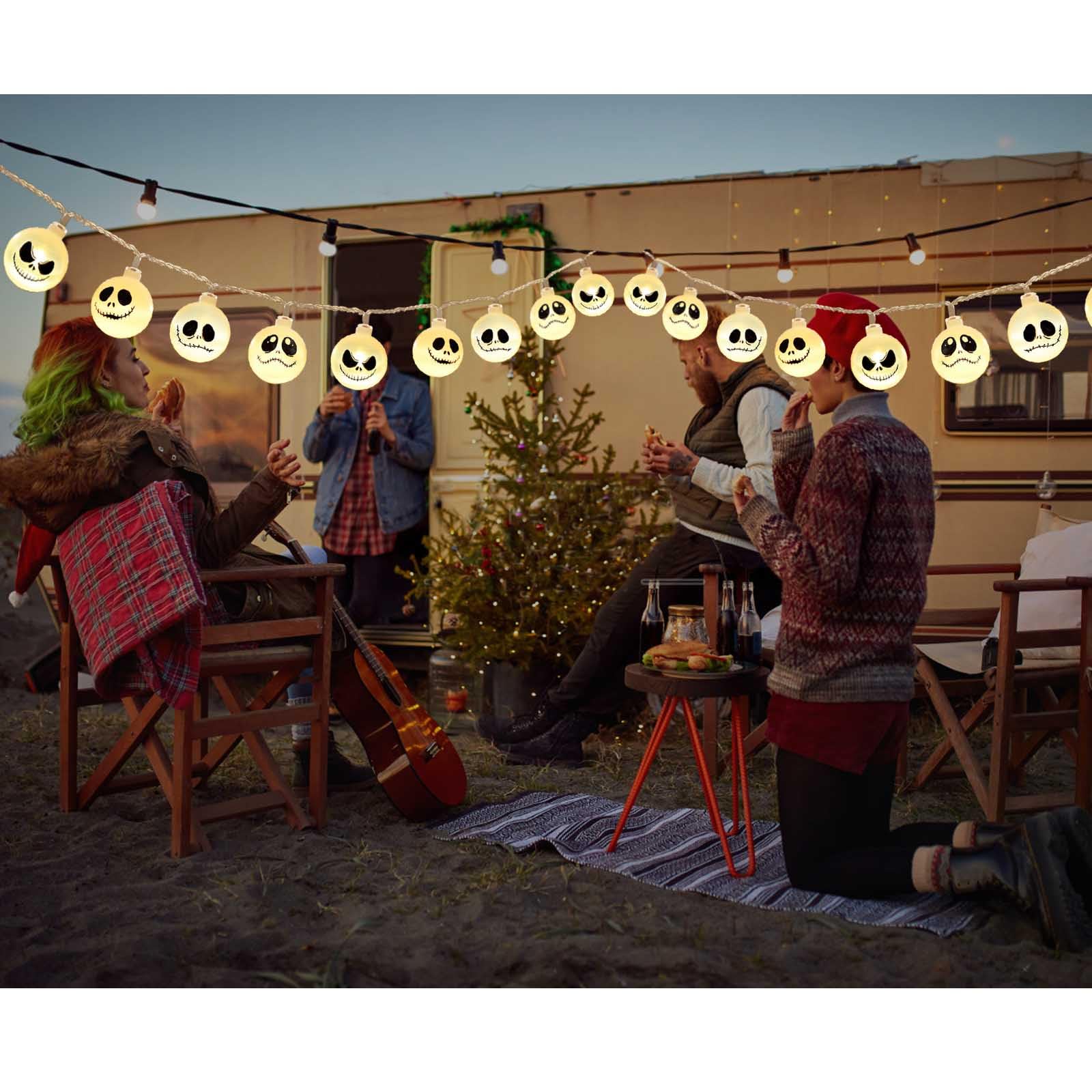 30 LED Battery Operated Halloween Lights - Indoor/Outdoor Waterproof String Lights for Home, Bedroom, Patio, Balcony - Perfect for Halloween Party Decorations, Christmas, Wedding & Garden Lighting