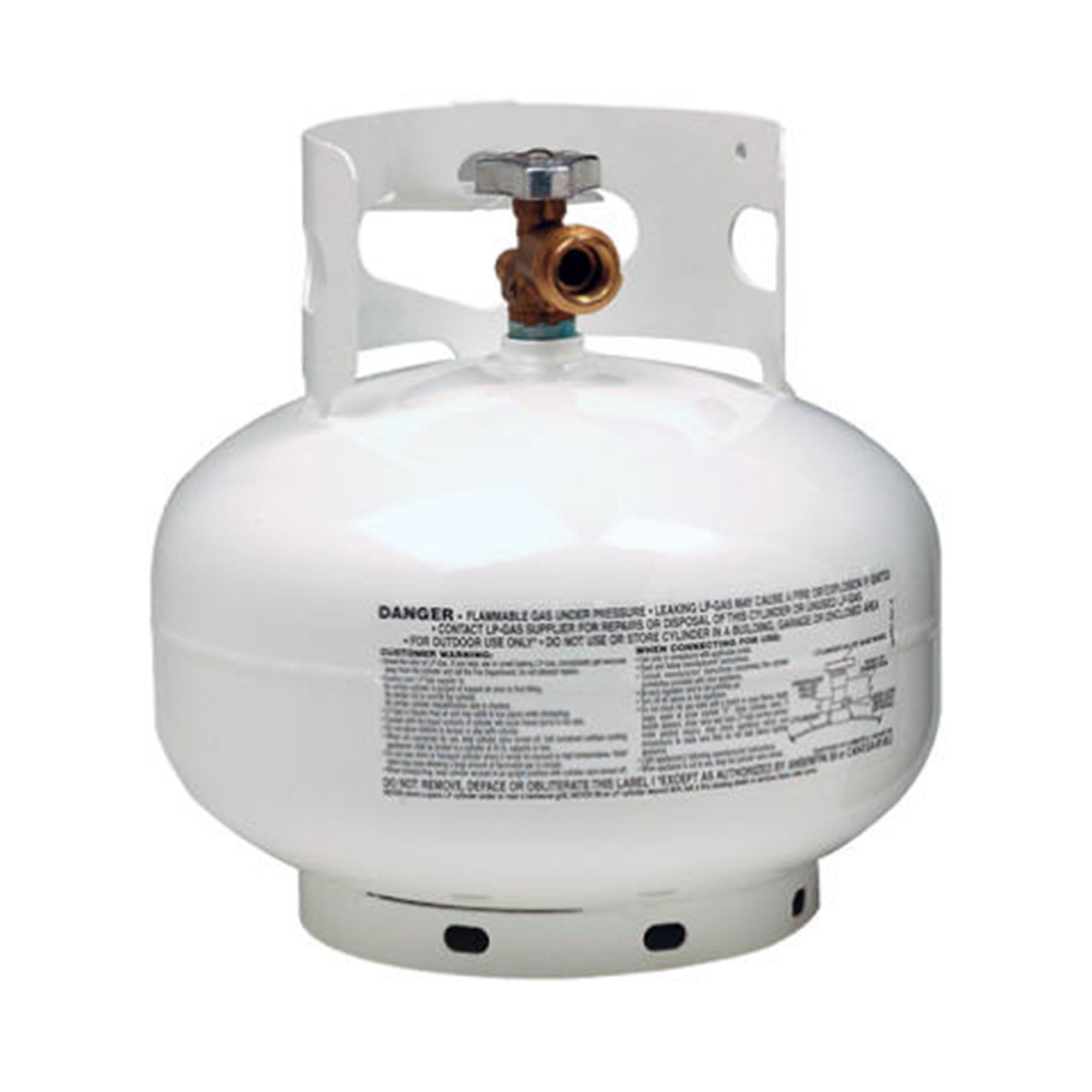 Manchester Tank & Equip 10393.1 11lb Propane Gas Cylinder - Portable Fuel Tank for Grilling, Camping & Outdoor Cooking | DOT Certified Steel Container
