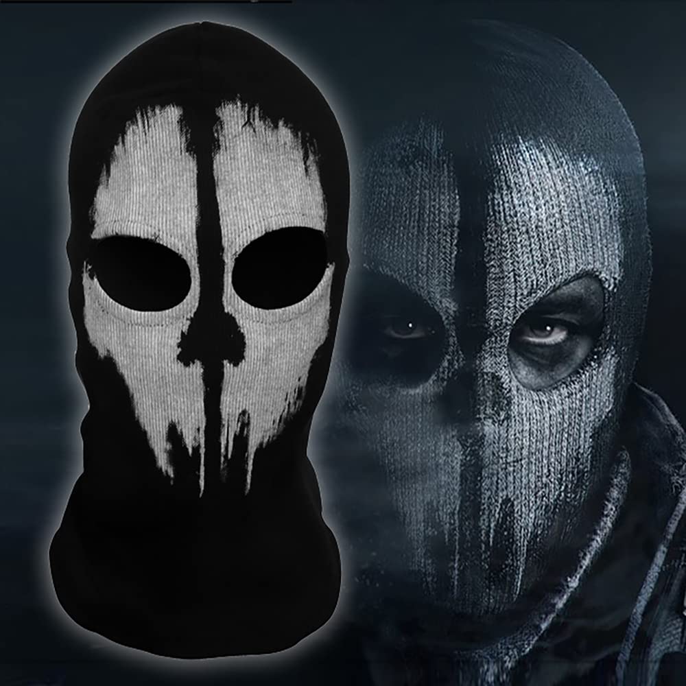 Cafele Balaclava Skull Ghost Mask - Ski Mask & Skeleton Face Scarf for Men - Motorcycle, Cycling & Outdoor Activities - Halloween, Cosplay & Winter Sports Accessory