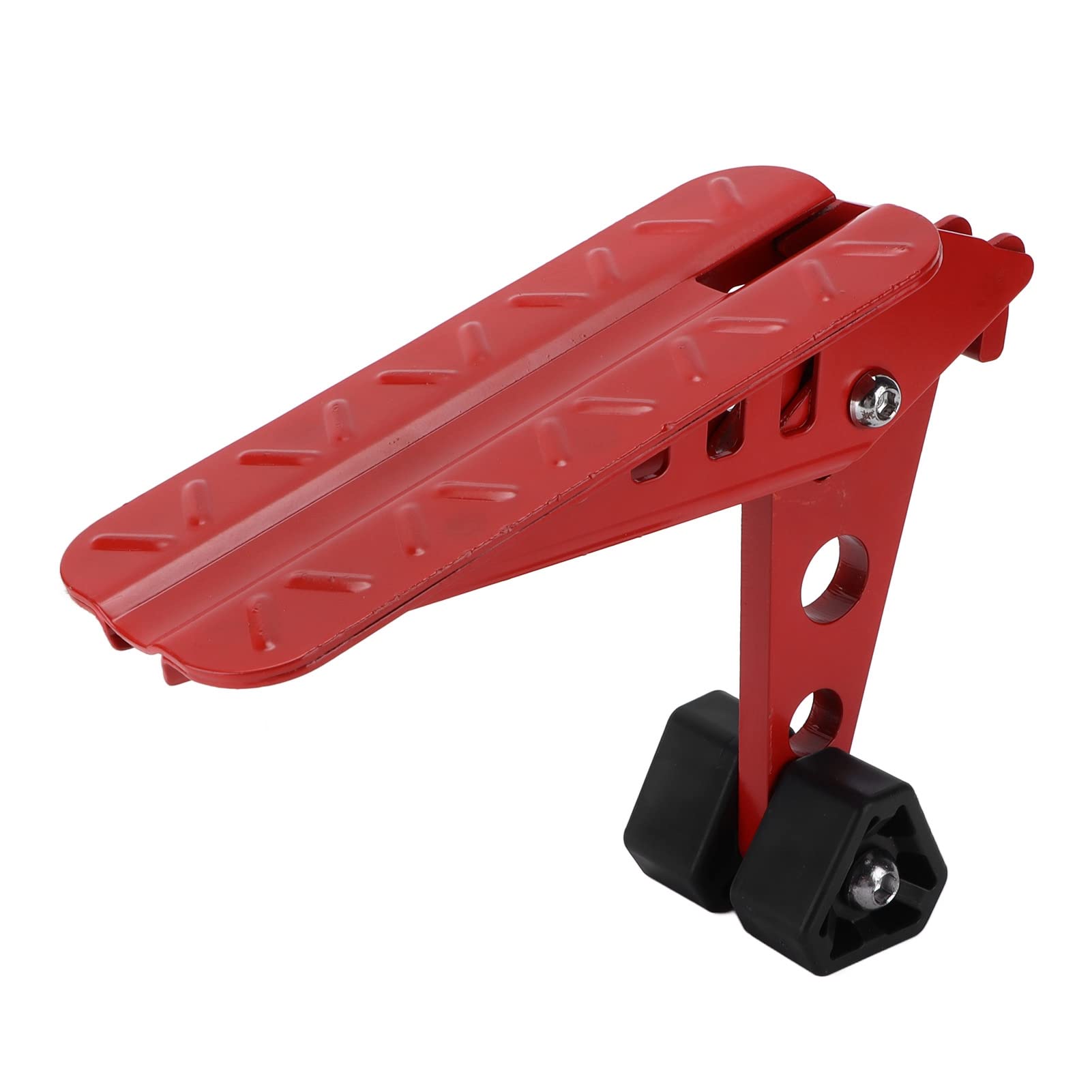 Universal Foldable Car Door Step Stand Pedal - Red Ladder Foot Pedal for SUV, Truck, RV Roof Access - Ideal for Camping, Maintenance & Outdoor Adventures