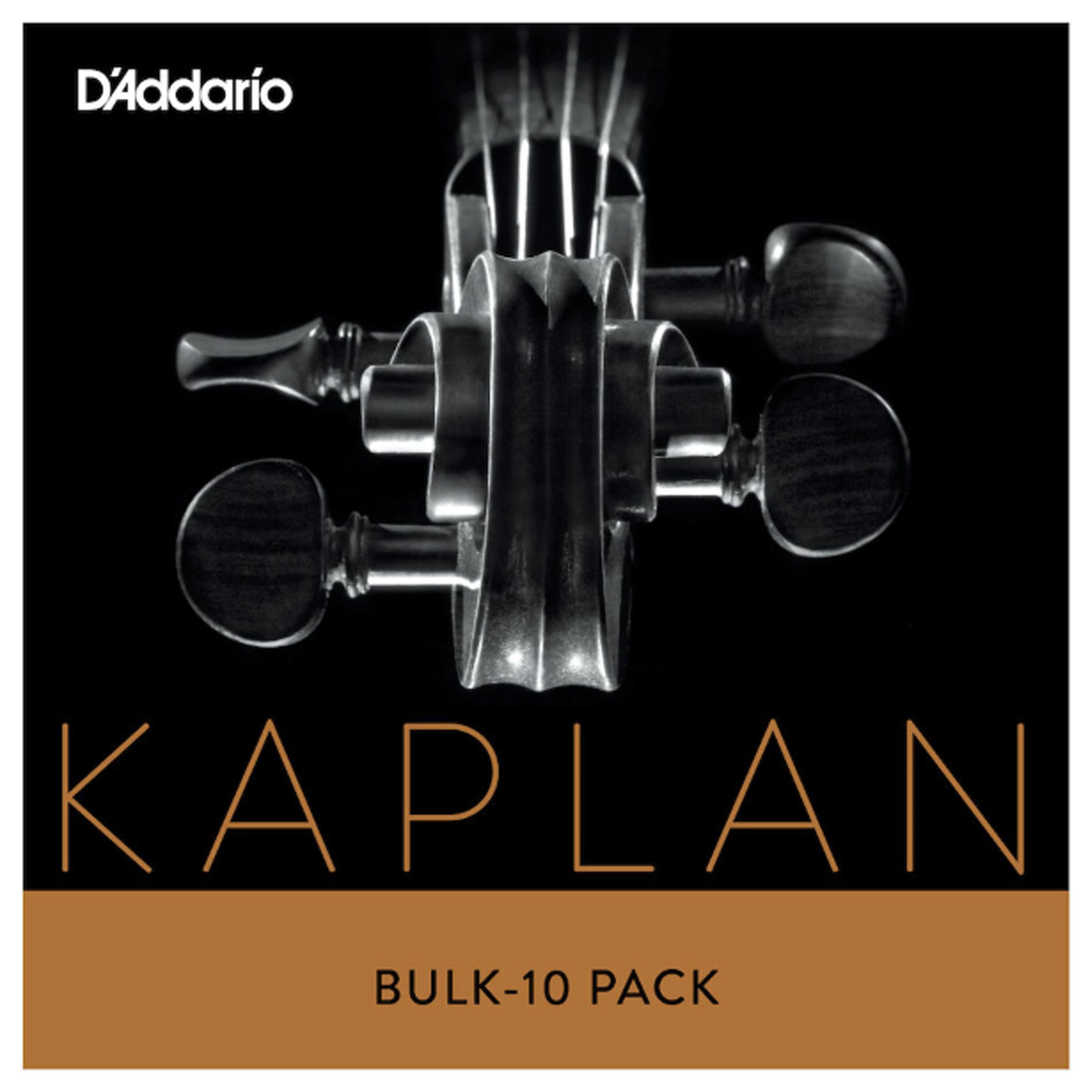 D'Addario Kaplan Vivo Violin D String - 4/4 Size Light Tension (10 Pack Bulk) | Professional Violin Replacement Strings for Classical & Orchestral Performances