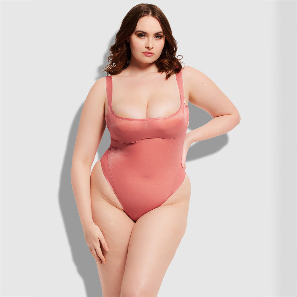 Yvone Sheer Layered Mesh Bra Bodysuit for Women - Sexy Lingerie for Curvy Figures - Perfect for Date Nights & Boudoir Photography