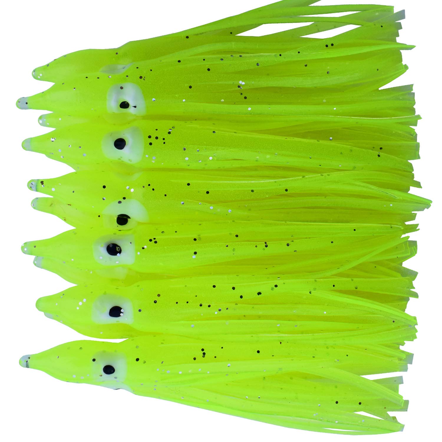 Premium Squid Skirts Fishing Lure - 4.75in/12CM Soft Octopus Bait for Saltwater Trolling - Ideal for Deep Sea Fishing, Offshore Angling & Game Fish Attraction