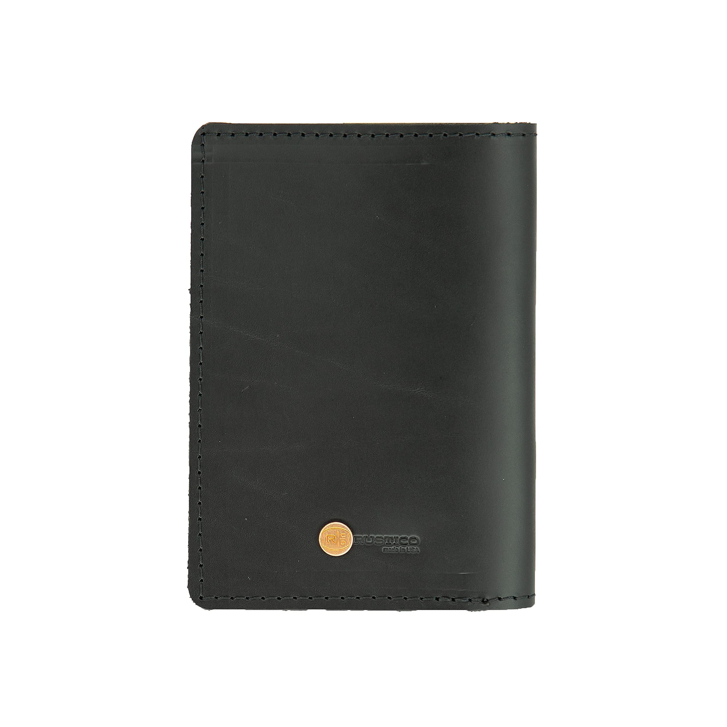 Genuine Leather Passport & Vaccine Card Holder - RFID Blocking Travel Organizer for Vaccination Records | Perfect for Airports, Business Trips & International Travel (Black)